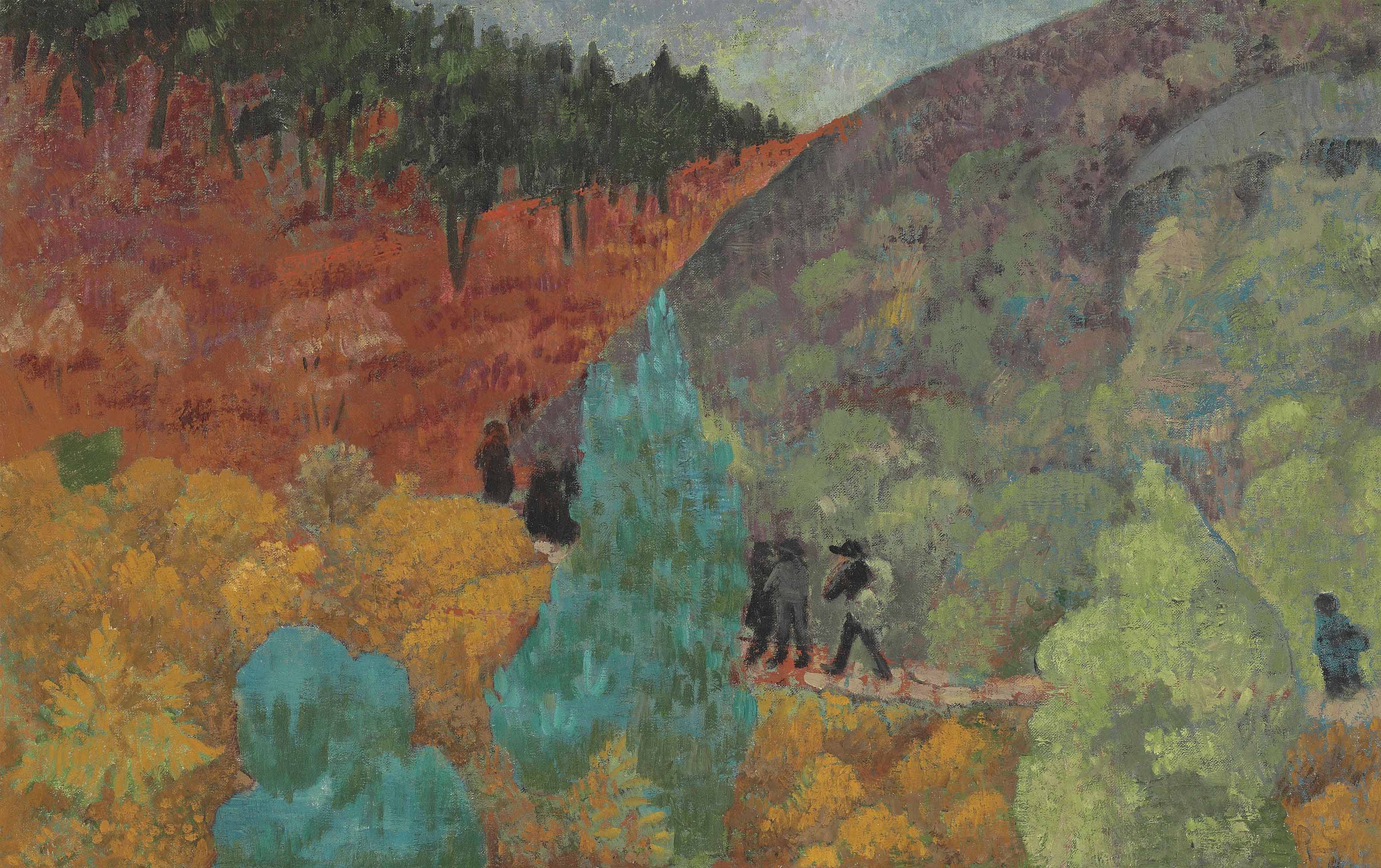 Bretons in the moor by Paul Sérusier