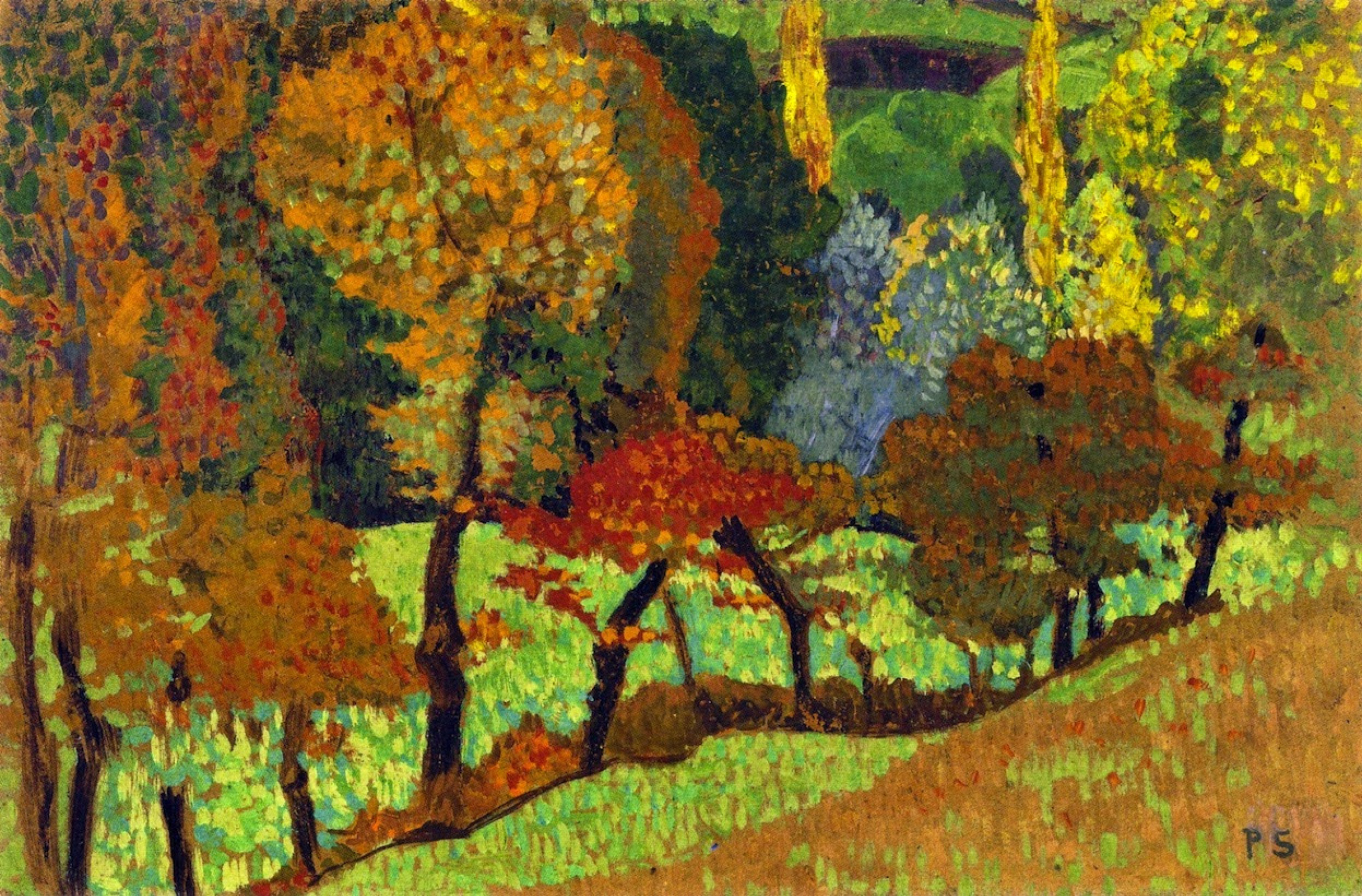 Trees along the creek by Paul Sérusier