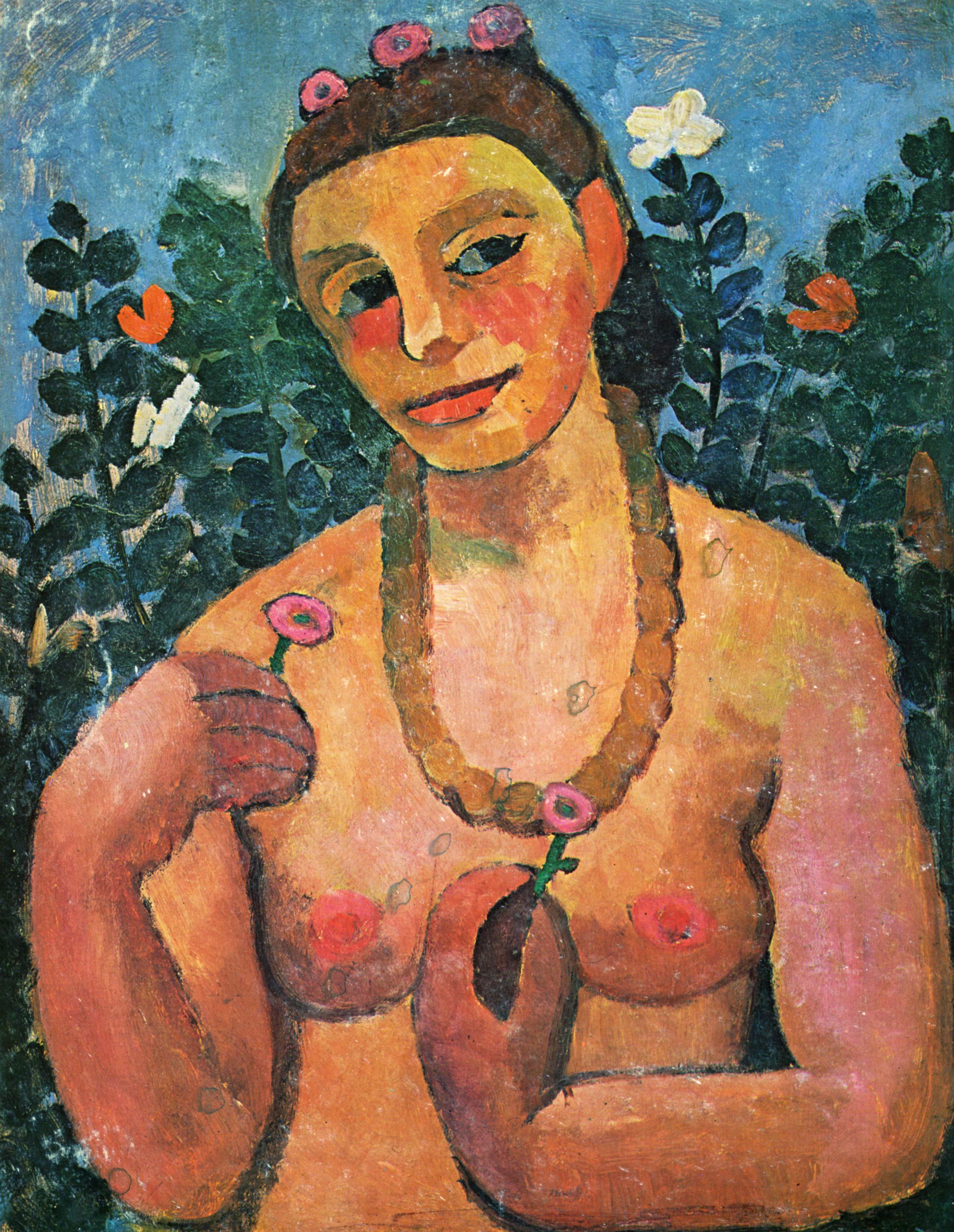 Self Portrait — 1906 by Paula Modersohn-Becker