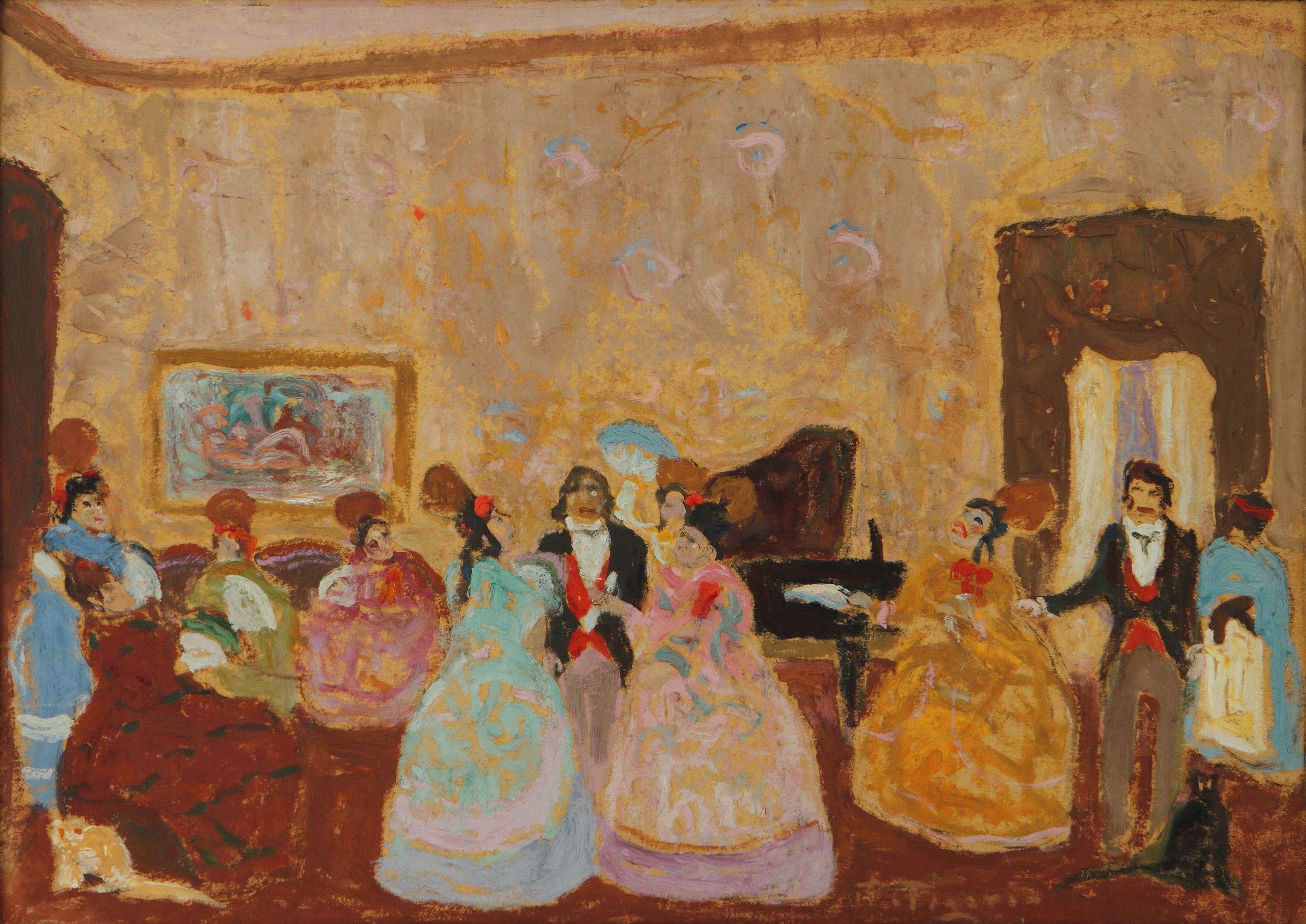 A Gathering (Tertulia) by Pedro Figari
