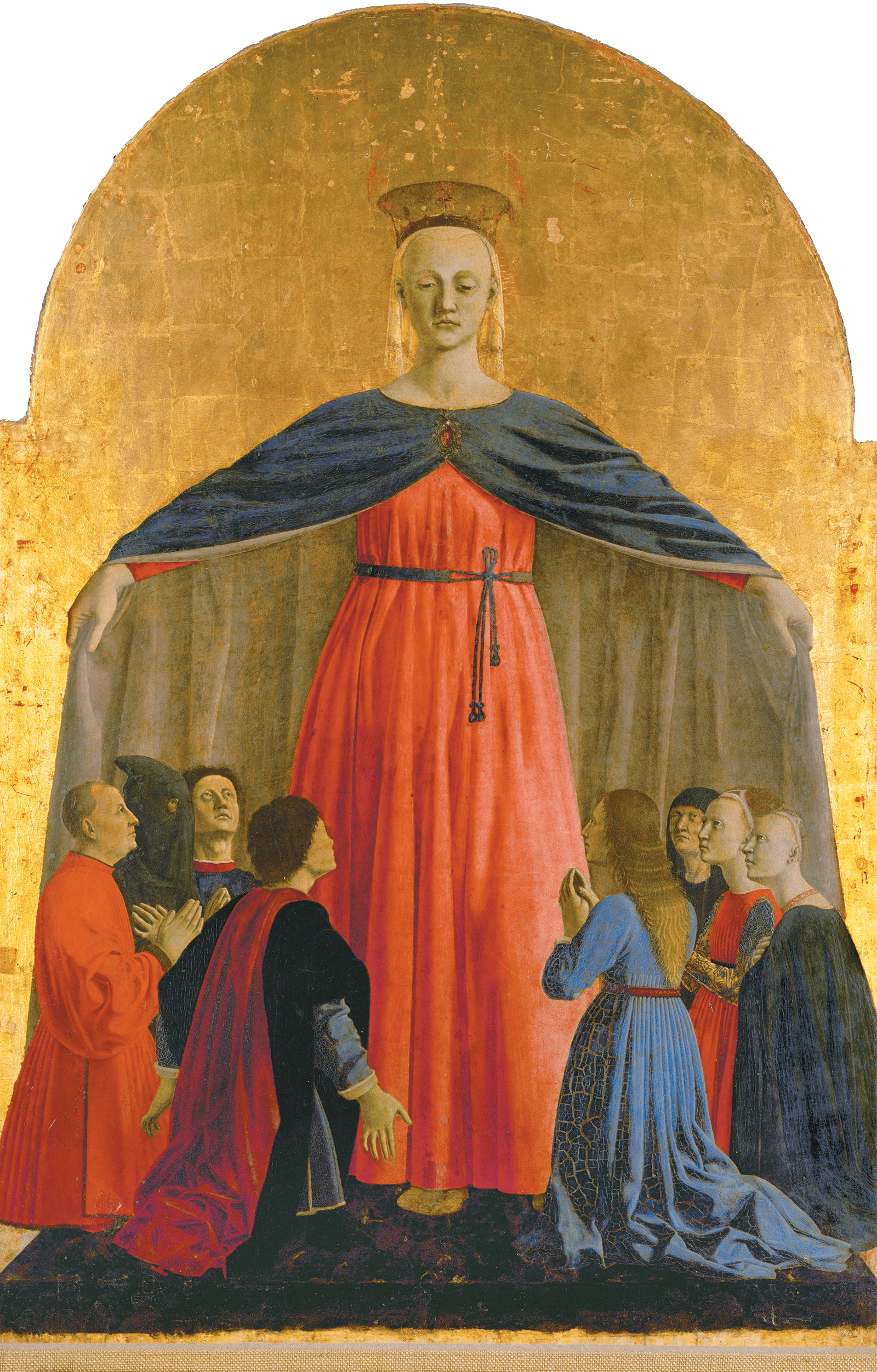 Polyptych of the Misericordia — Detail of the Madonna by Piero della Francesca