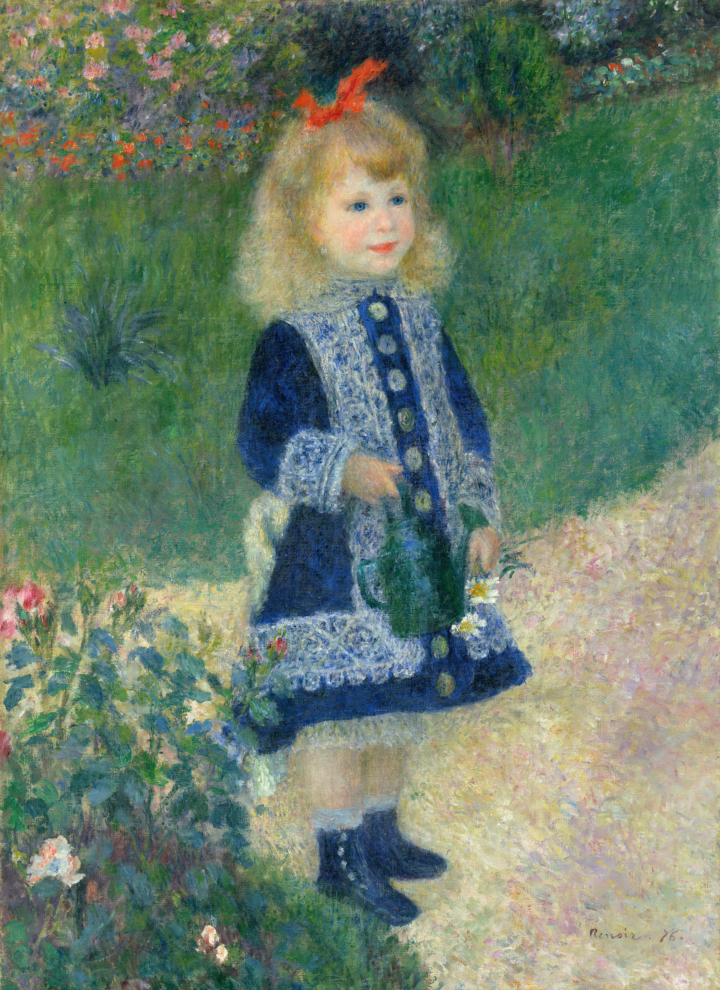 A Girl with a Watering Can by Pierre-Auguste Renoir