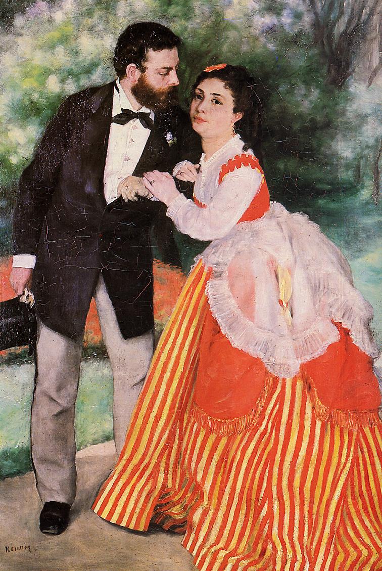 Alfred Sisley with His Wife by Pierre-Auguste Renoir