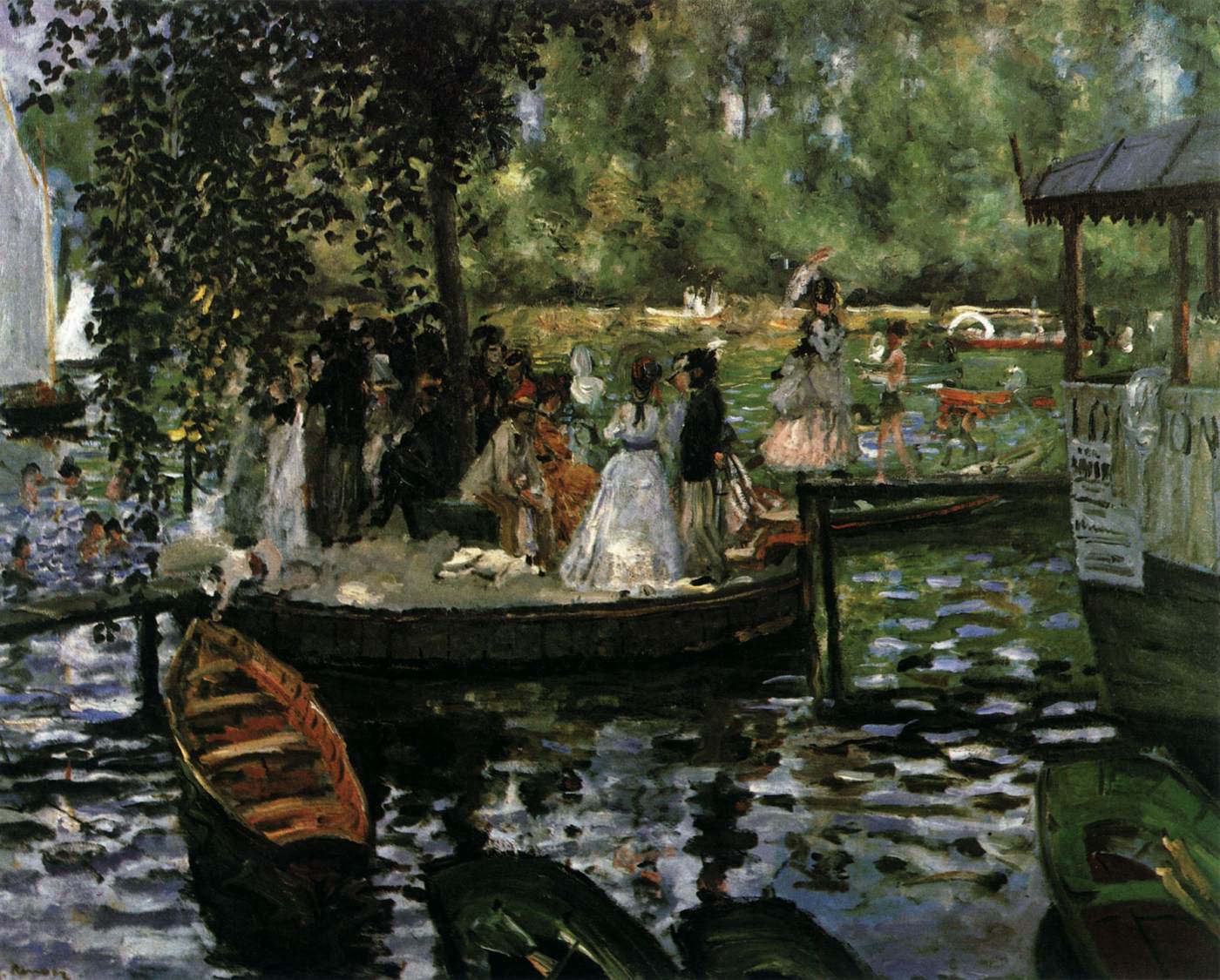 La Grenouillère by Pierre-Auguste Renoir