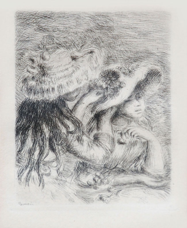 The Hat Secured with a Pin by Pierre-Auguste Renoir