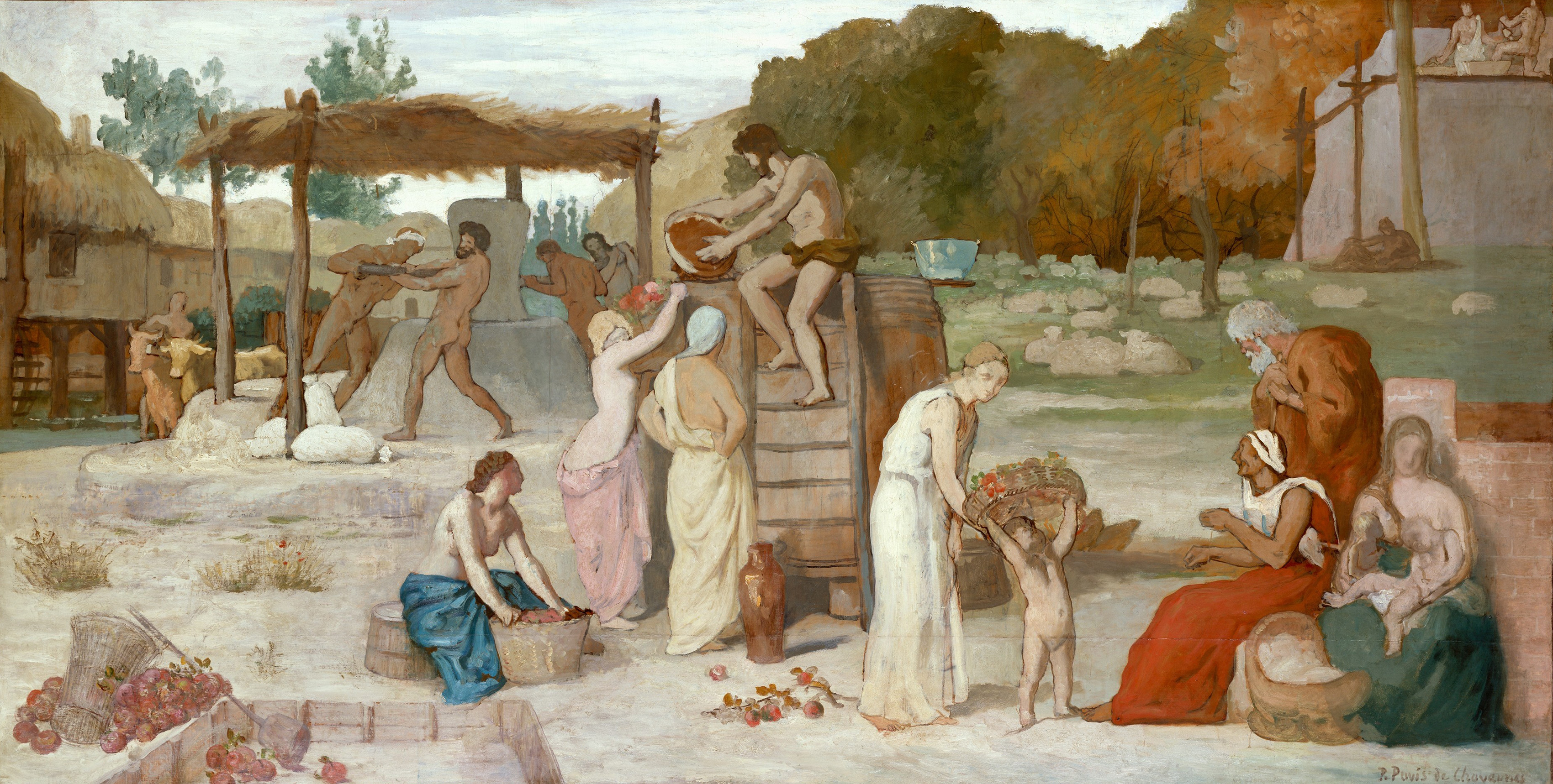 Cider by Pierre Puvis de Chavannes