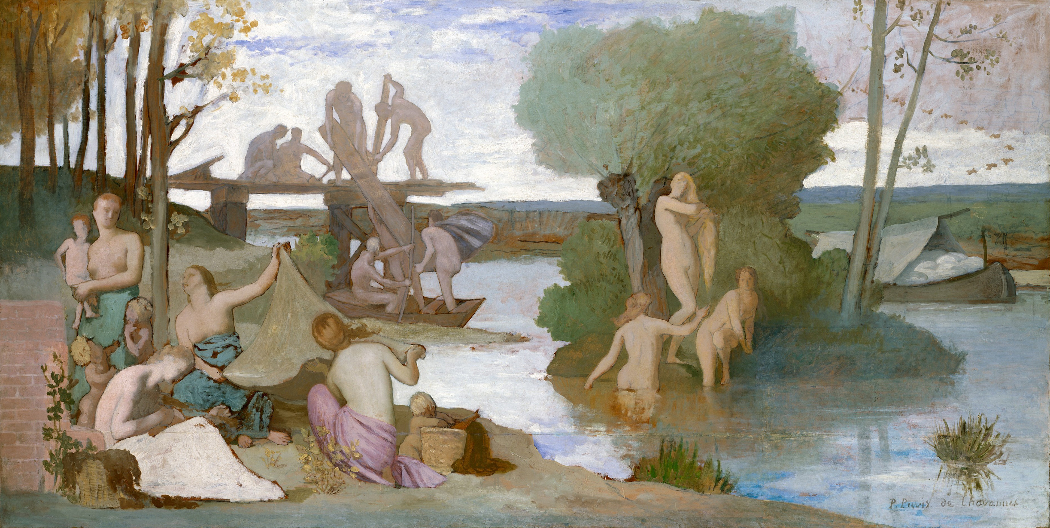 The River by Pierre Puvis de Chavannes