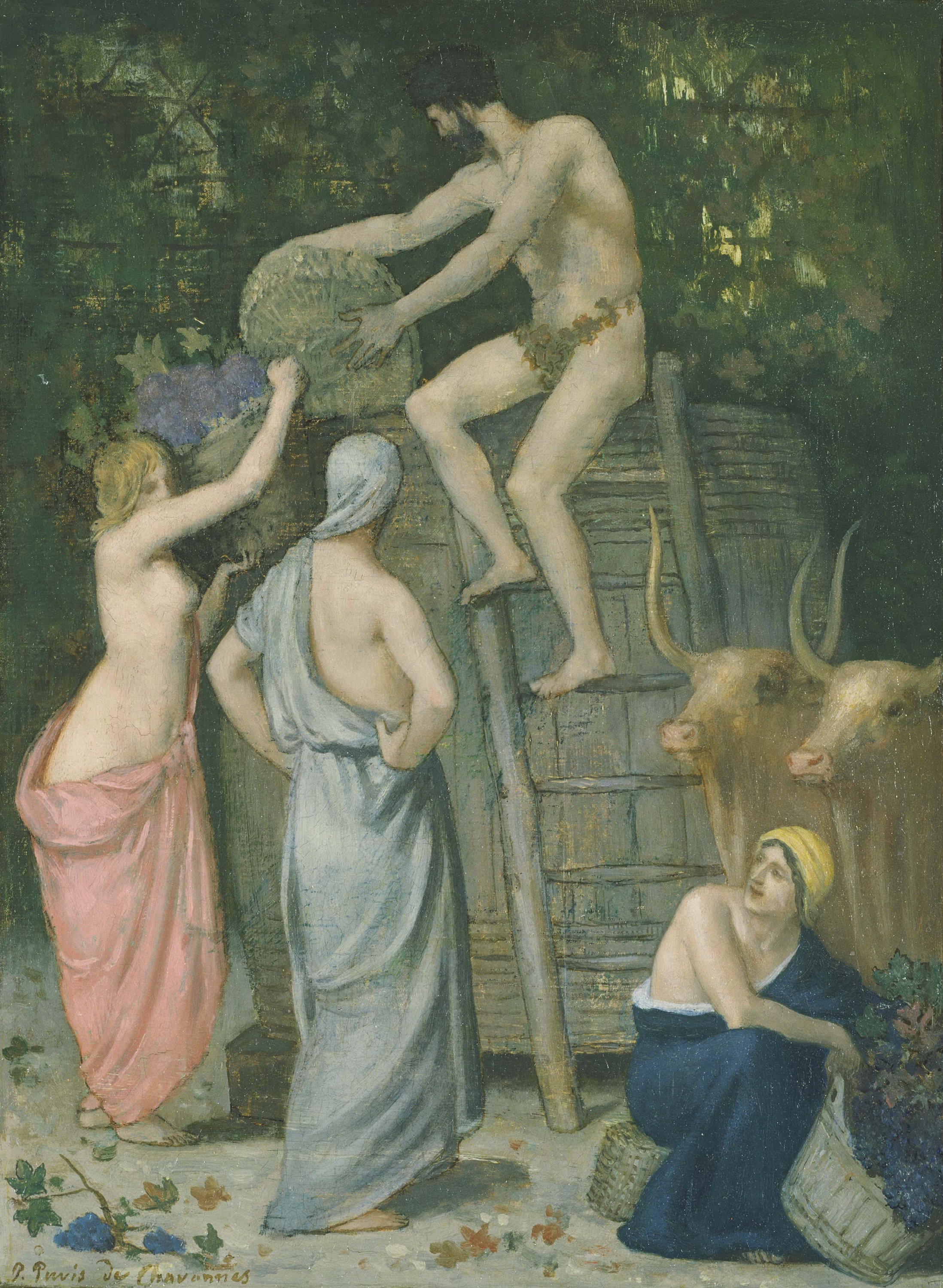 The Wine Press by Pierre Puvis de Chavannes