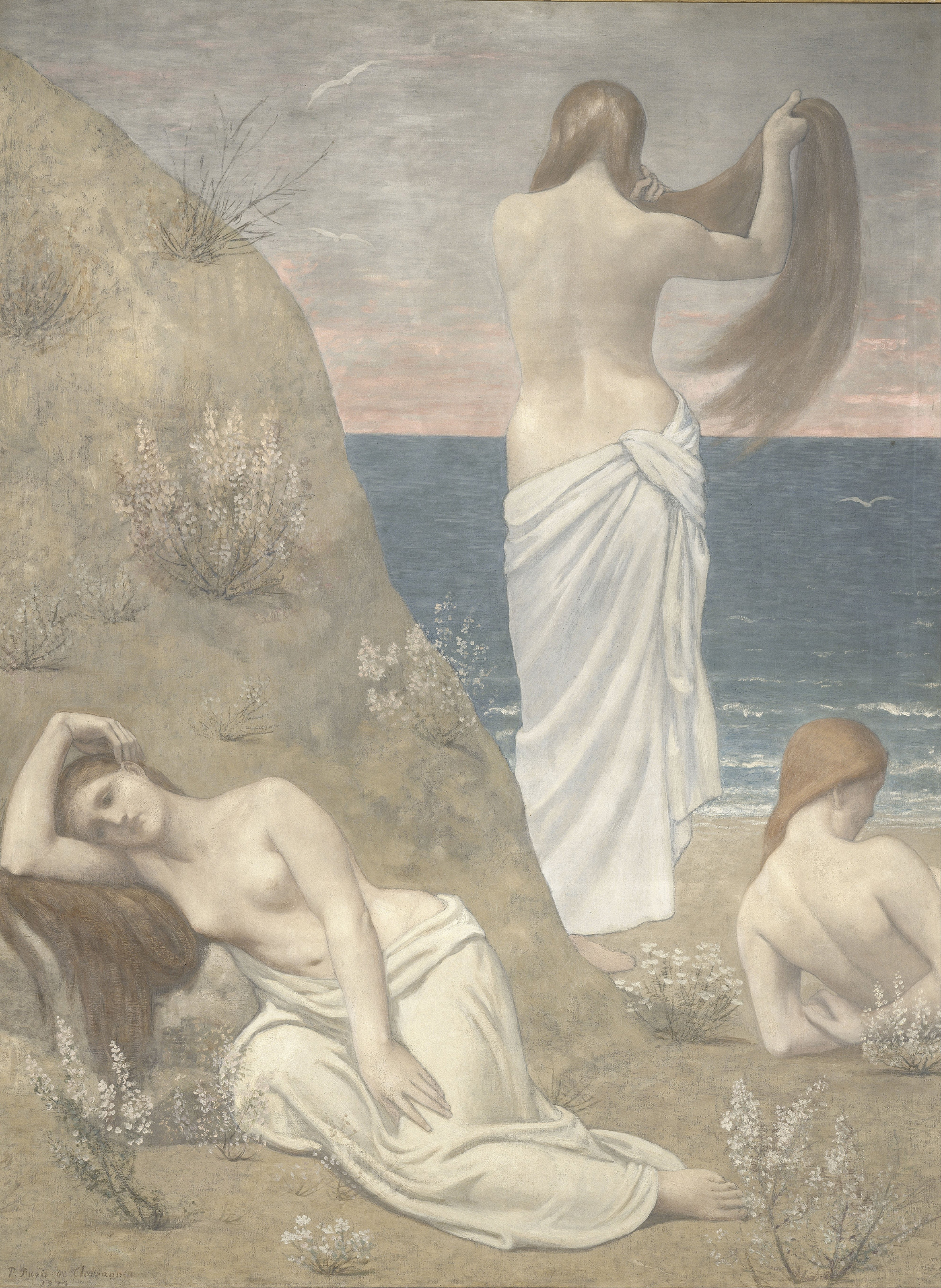 Young Girls by the Seaside by Pierre Puvis de Chavannes