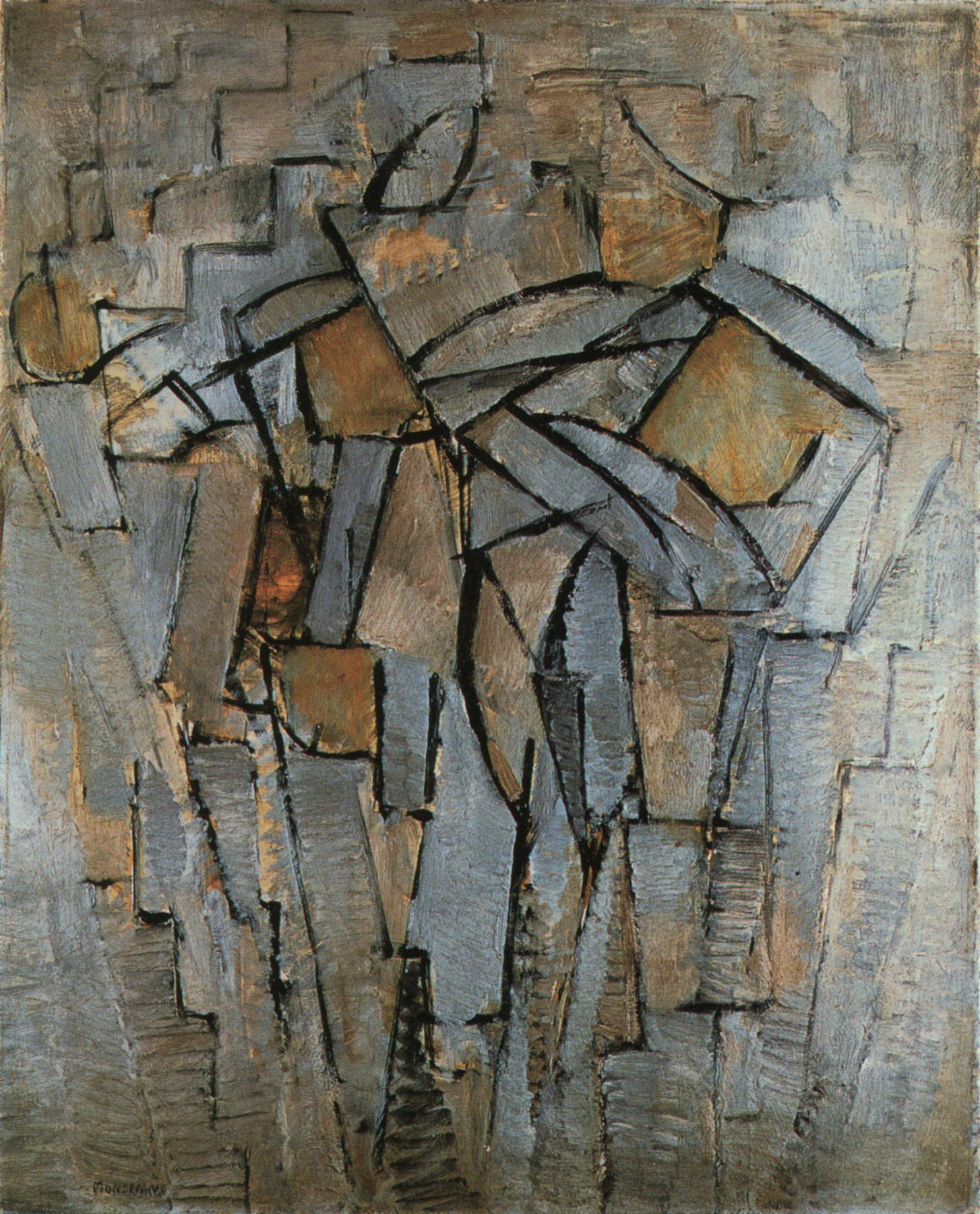 Composition in Grey Blue by Piet Mondrian