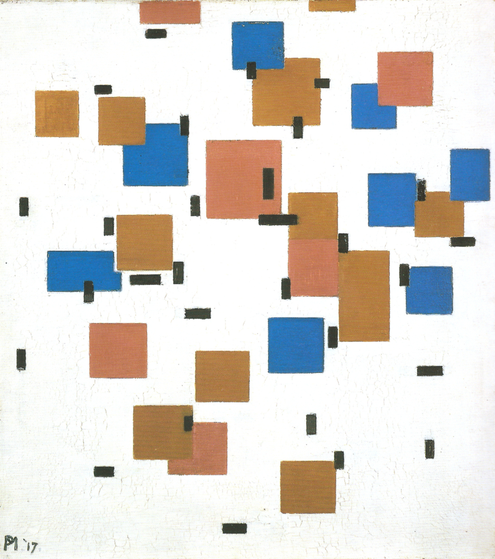 Composition with Colours A by Piet Mondrian
