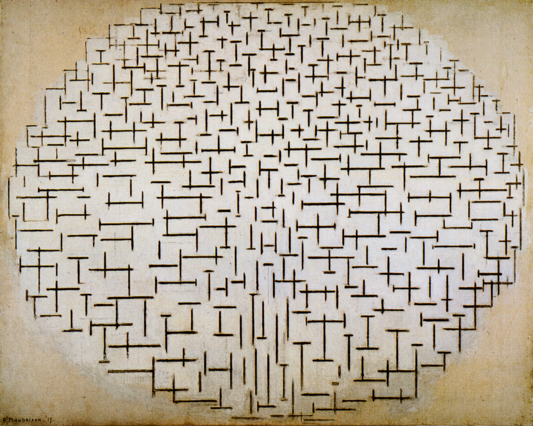 Pier and Ocean (Composition No. 10) by Piet Mondrian