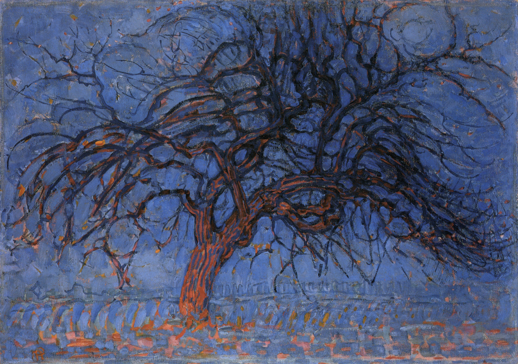 The Red Tree by Piet Mondrian
