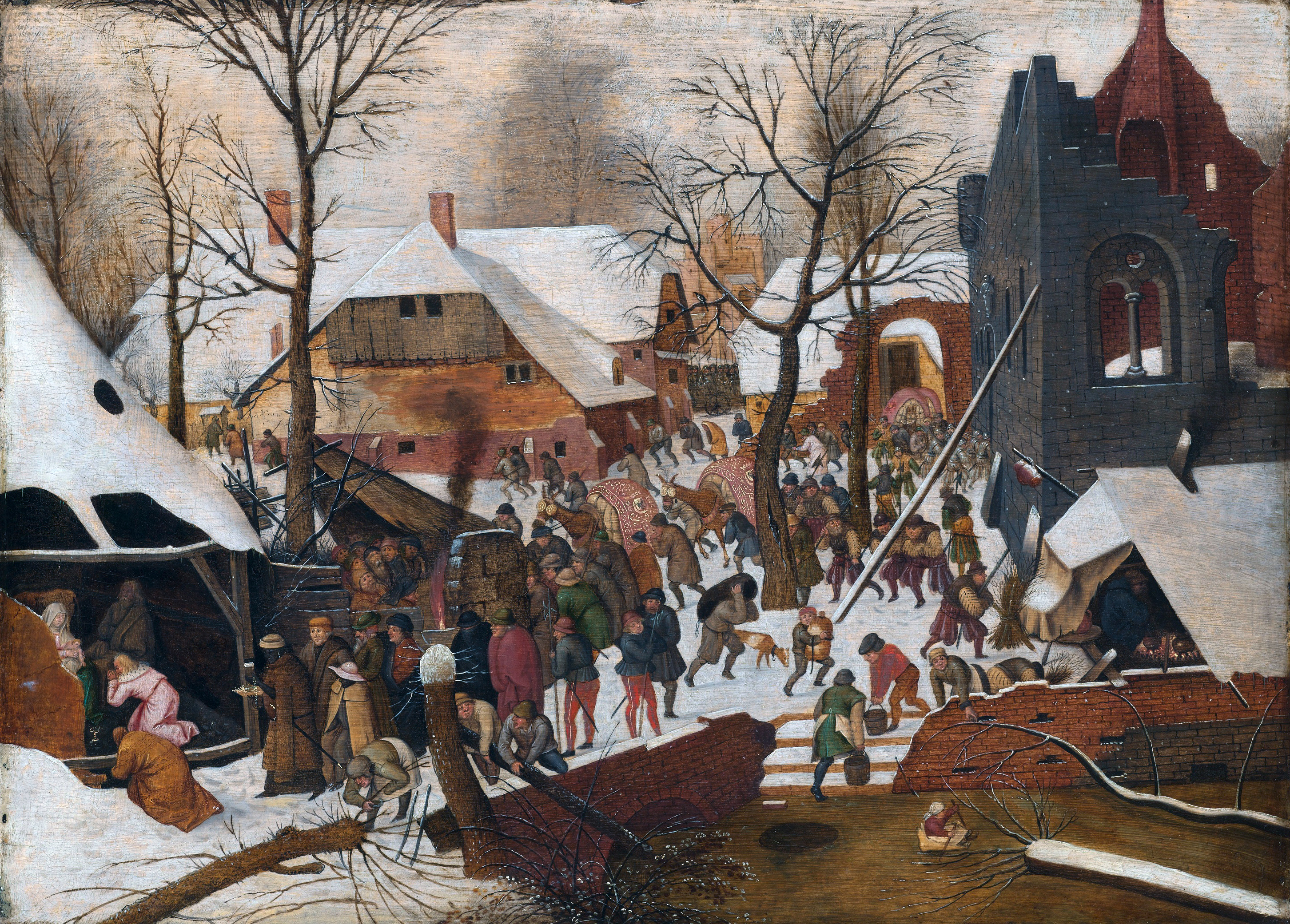 Adoration of the Kings in the Snow by Pieter Bruegel the Elder