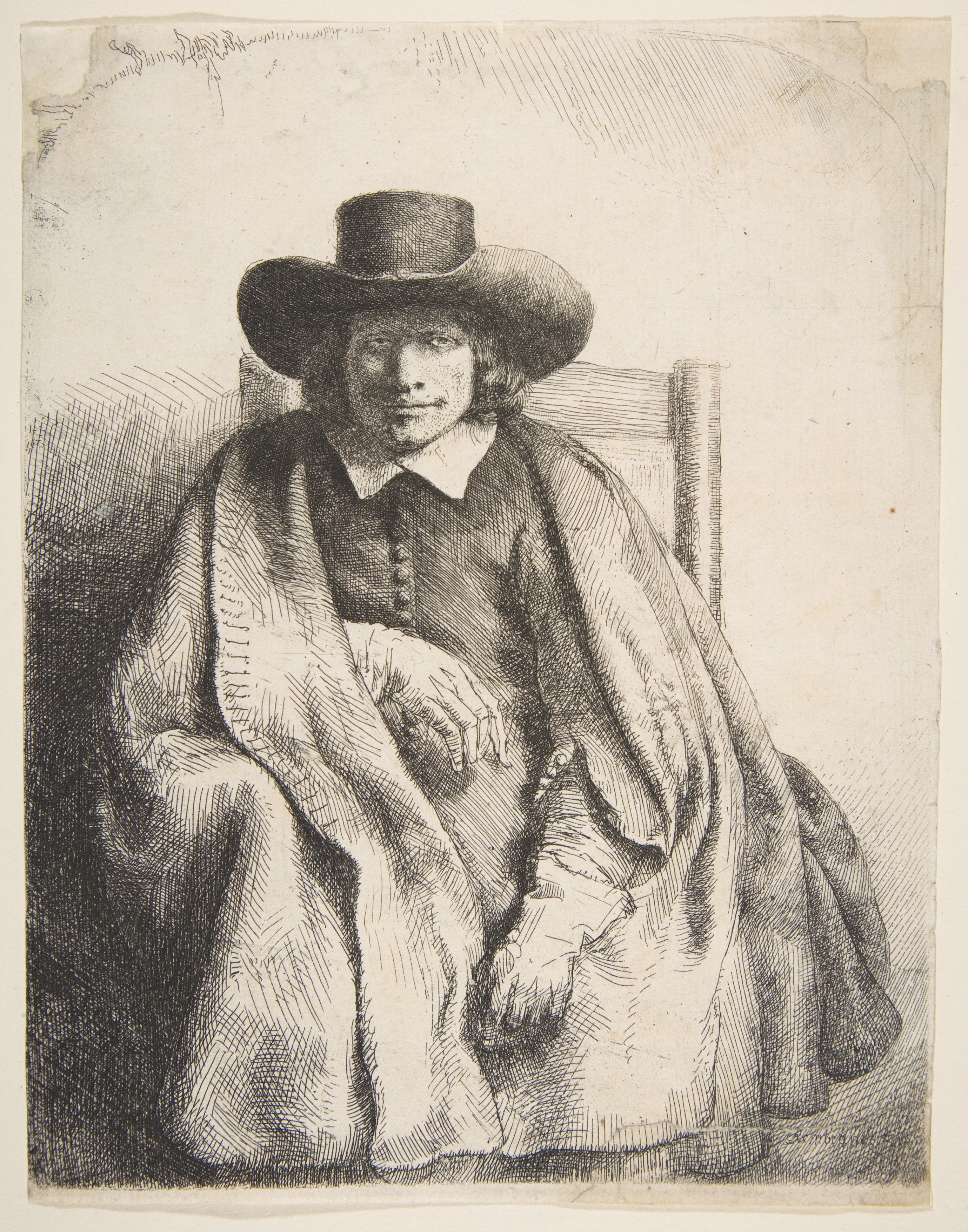 Clement de Jonghe, Printseller by Rembrandt van Rijn