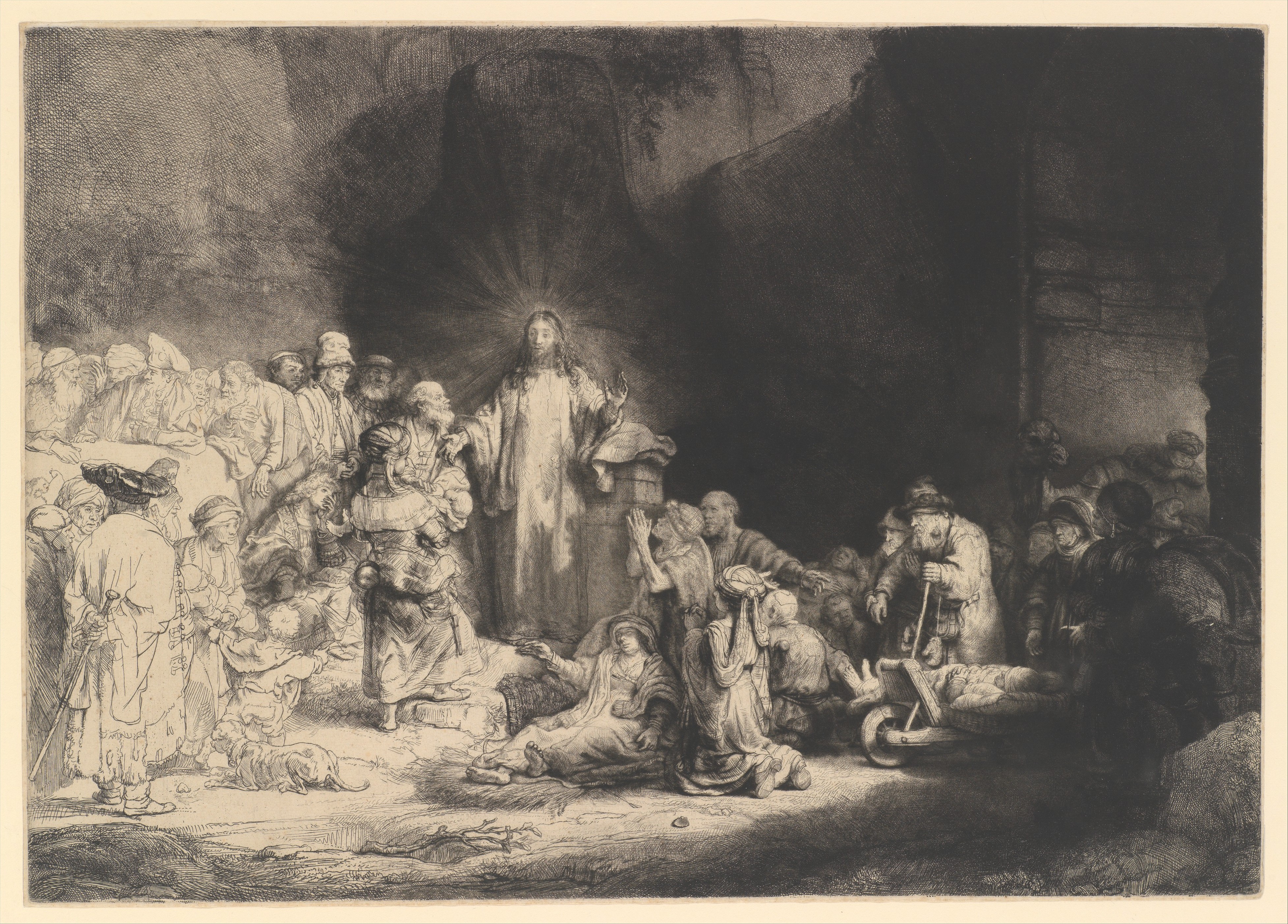 The Hundred Guilder Print by Rembrandt van Rijn