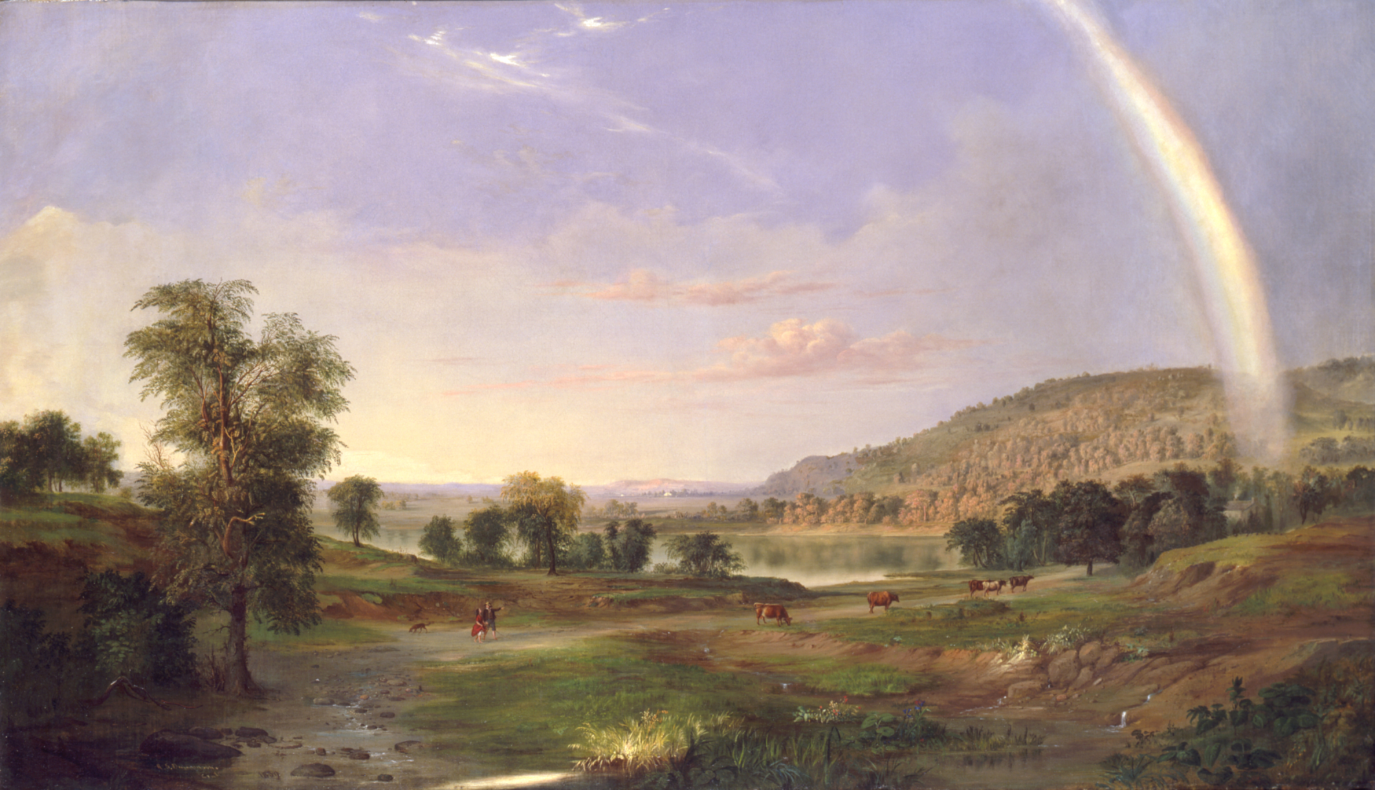 Landscape with Rainbow by Robert S. Duncanson