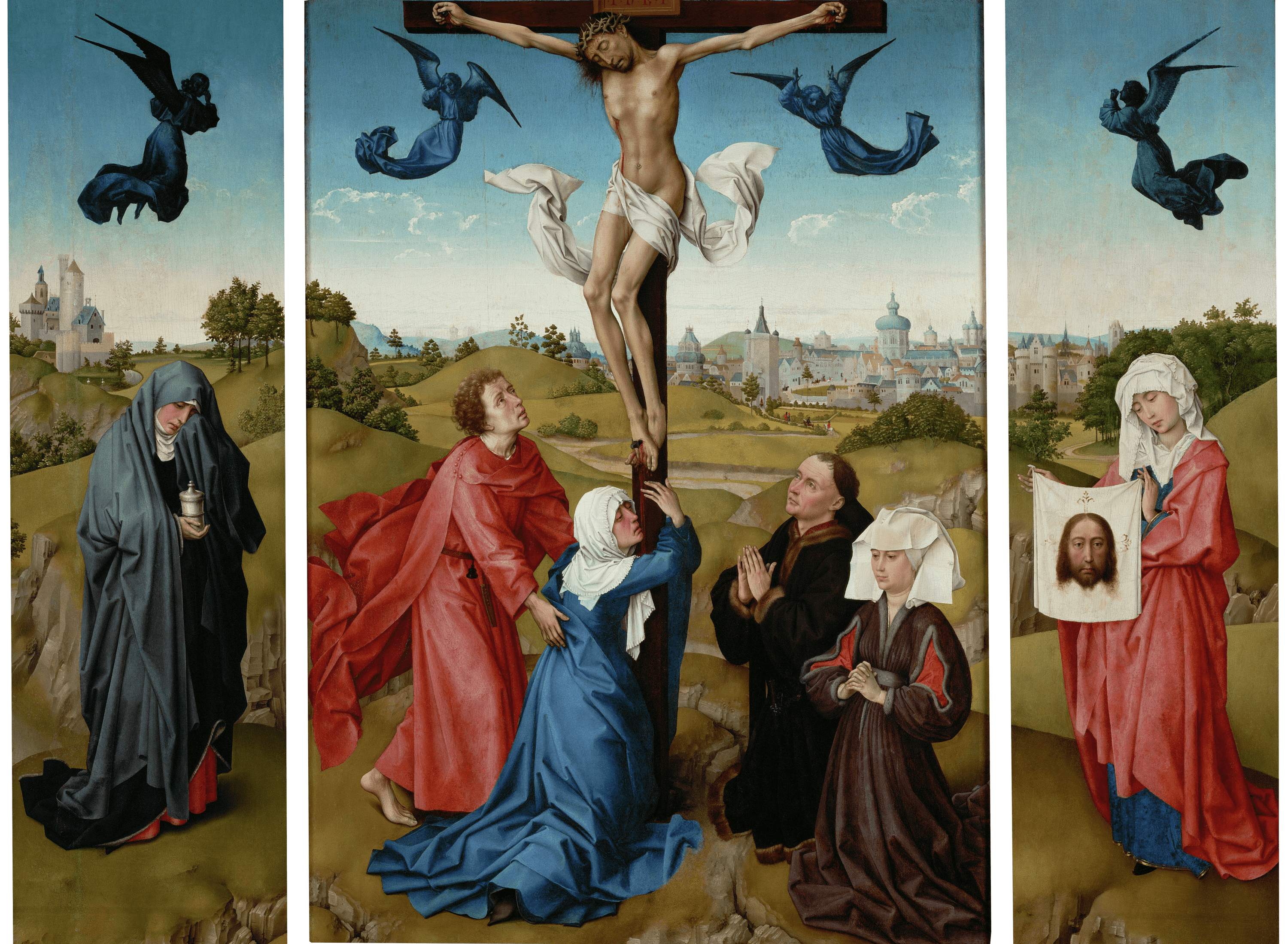 Triptych: The Crucifixion by Rogier van der Weyden