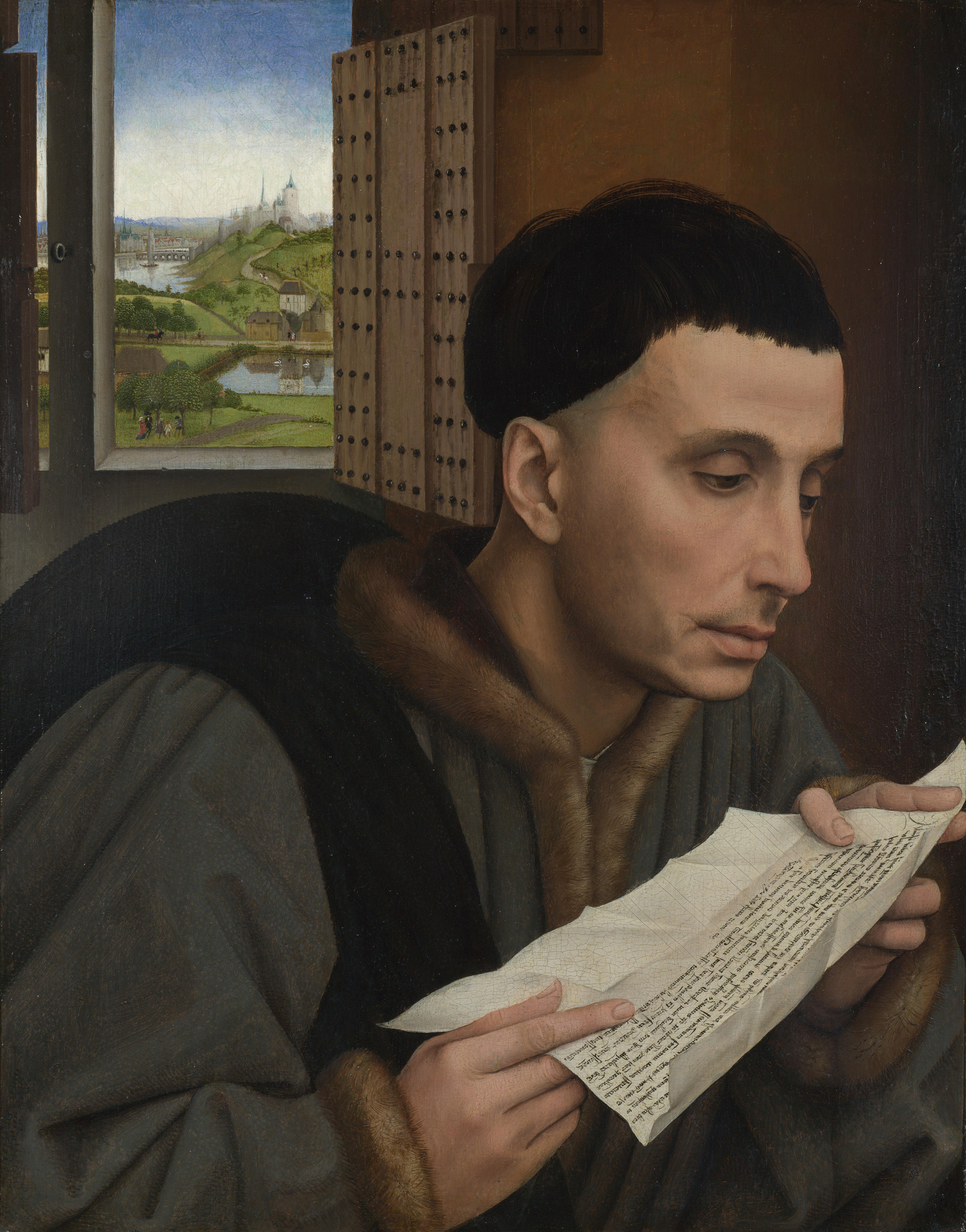 A Man Reading (Saint Ivo) by Rogier van der Weyden