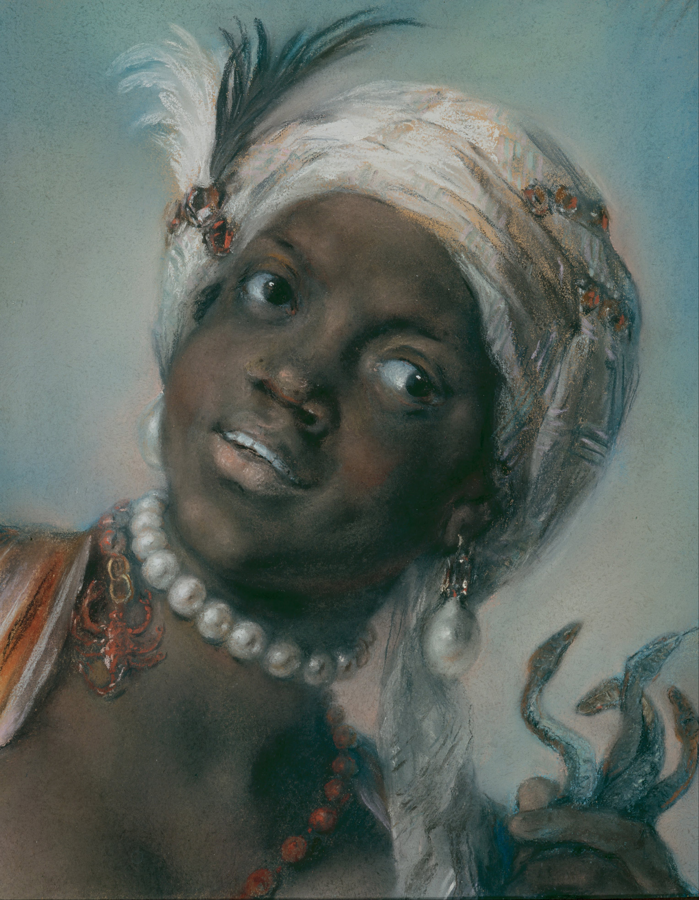 Allegories of Four Continents, Africa by Rosalba Carriera