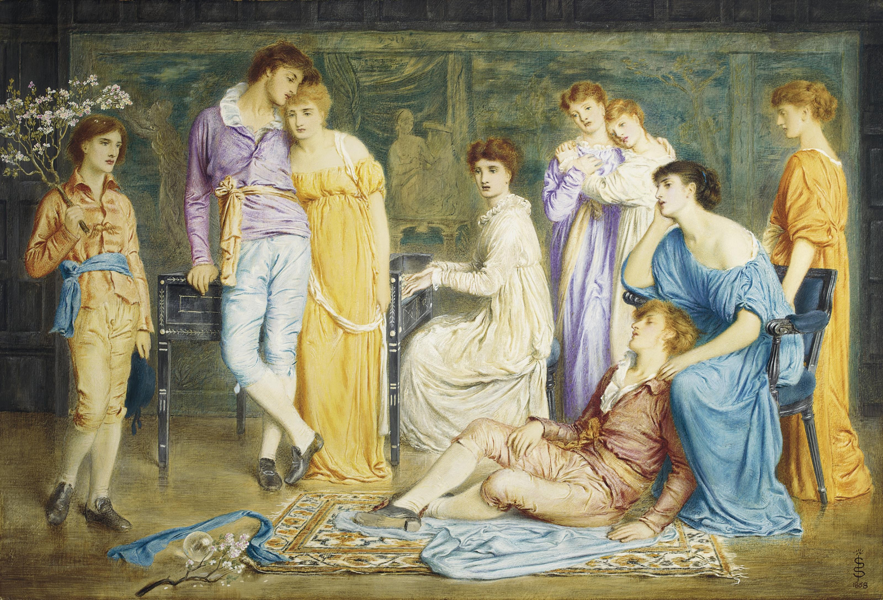 A Prelude by Bach by Simeon Solomon