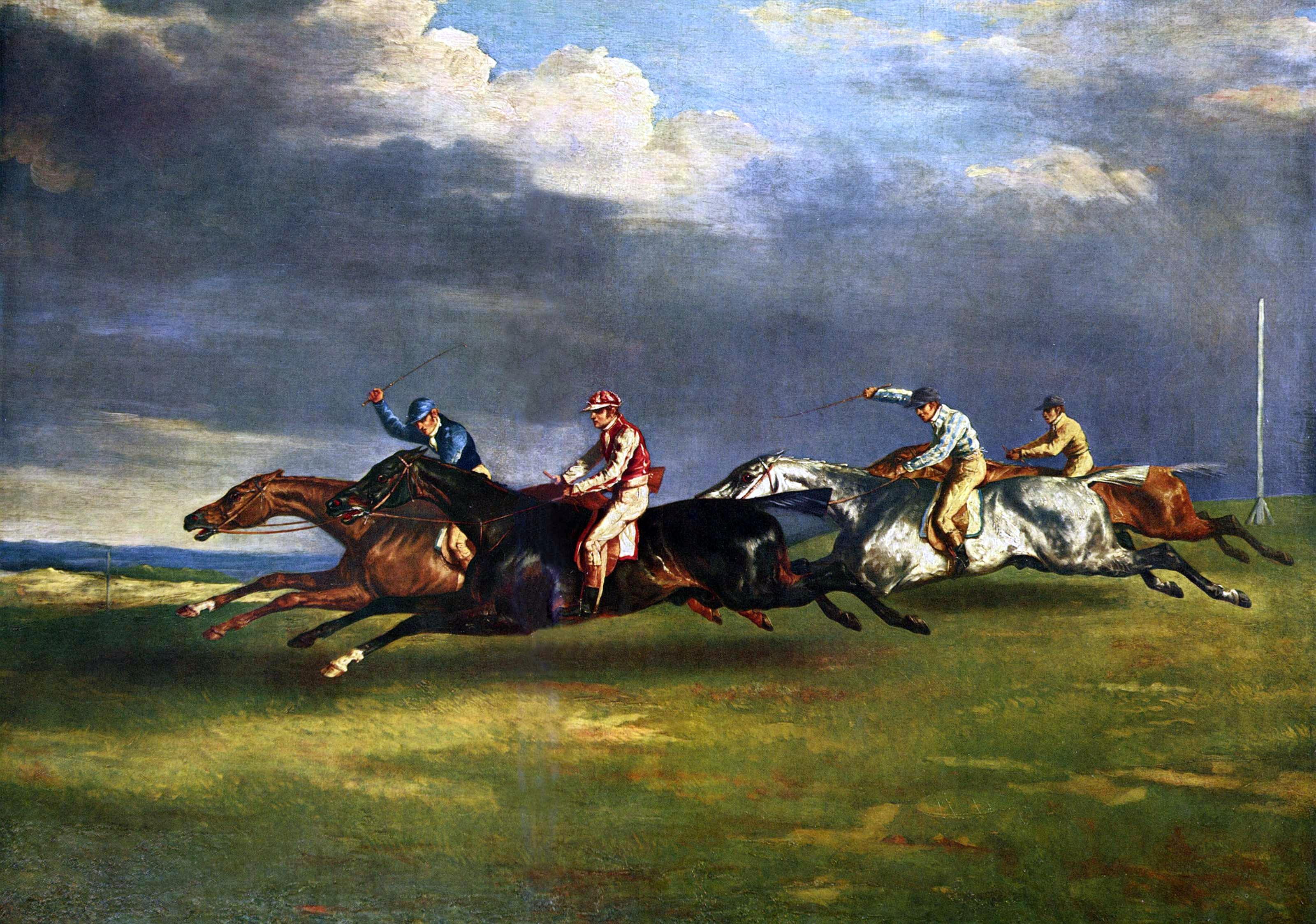 The Epsom Derby by Théodore Géricault
