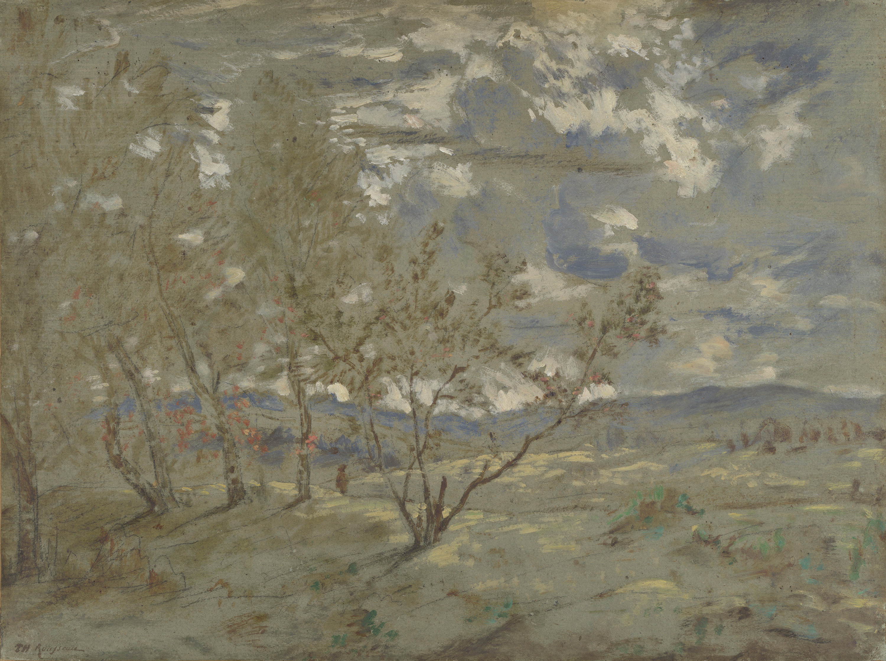 Landscape Sketch by Théodore Rousseau