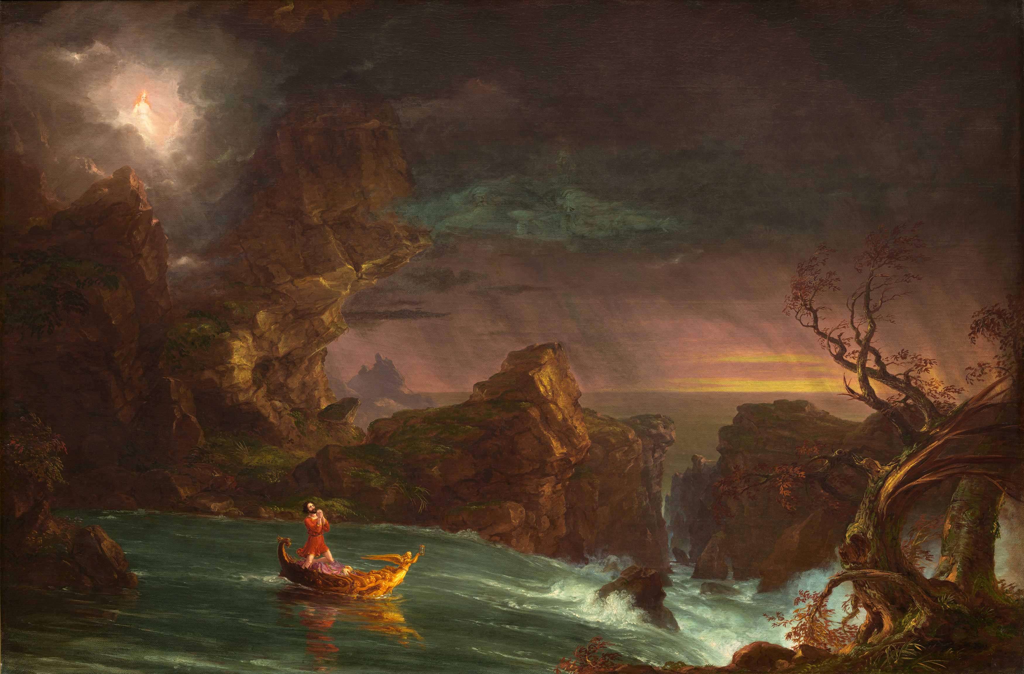 The Voyage of Life: Manhood by Romanticism