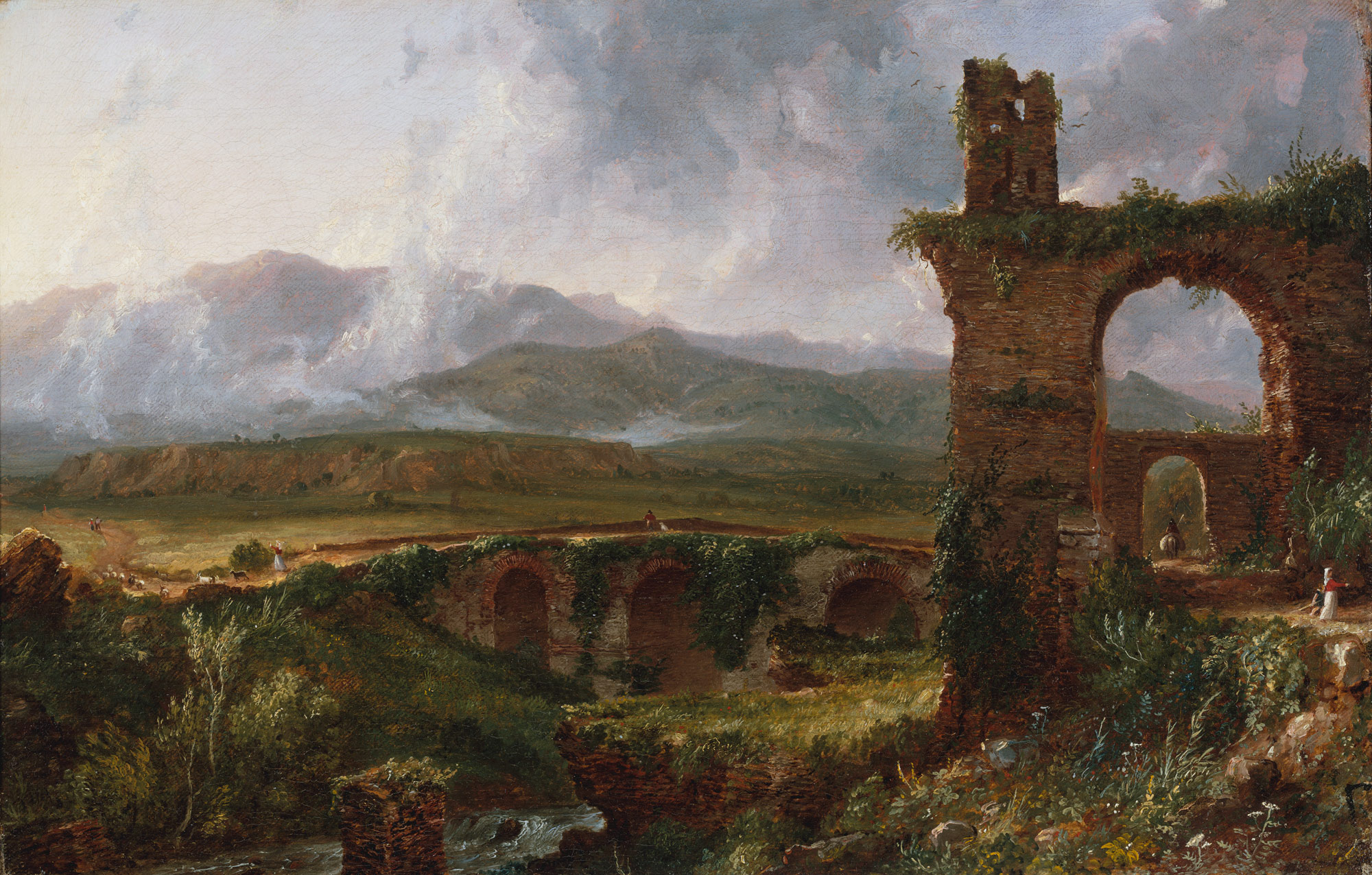A View near Tivoli (Morning) by Thomas Cole