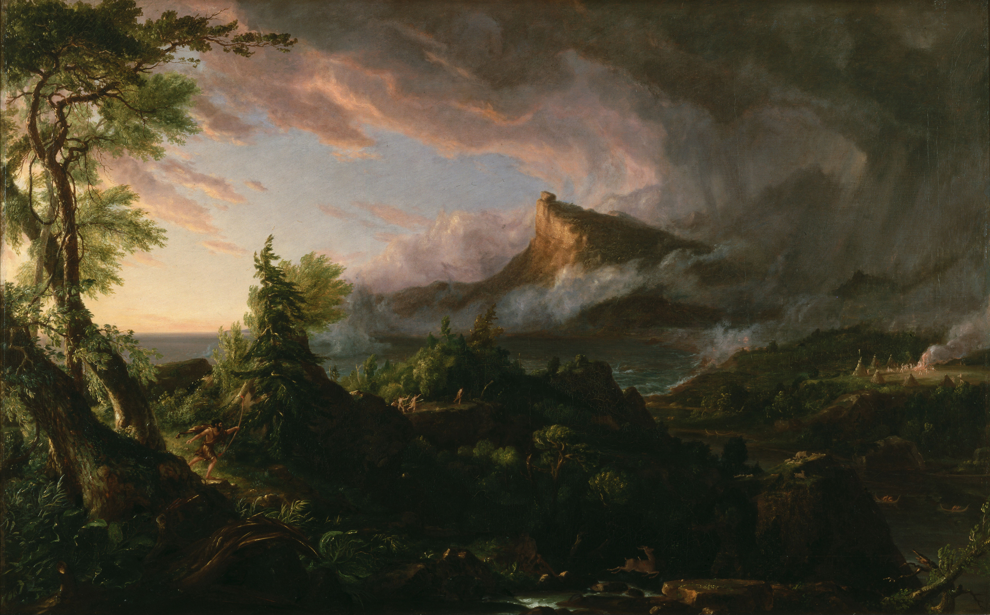 The Course of Empire 1: The Savage State by Thomas Cole