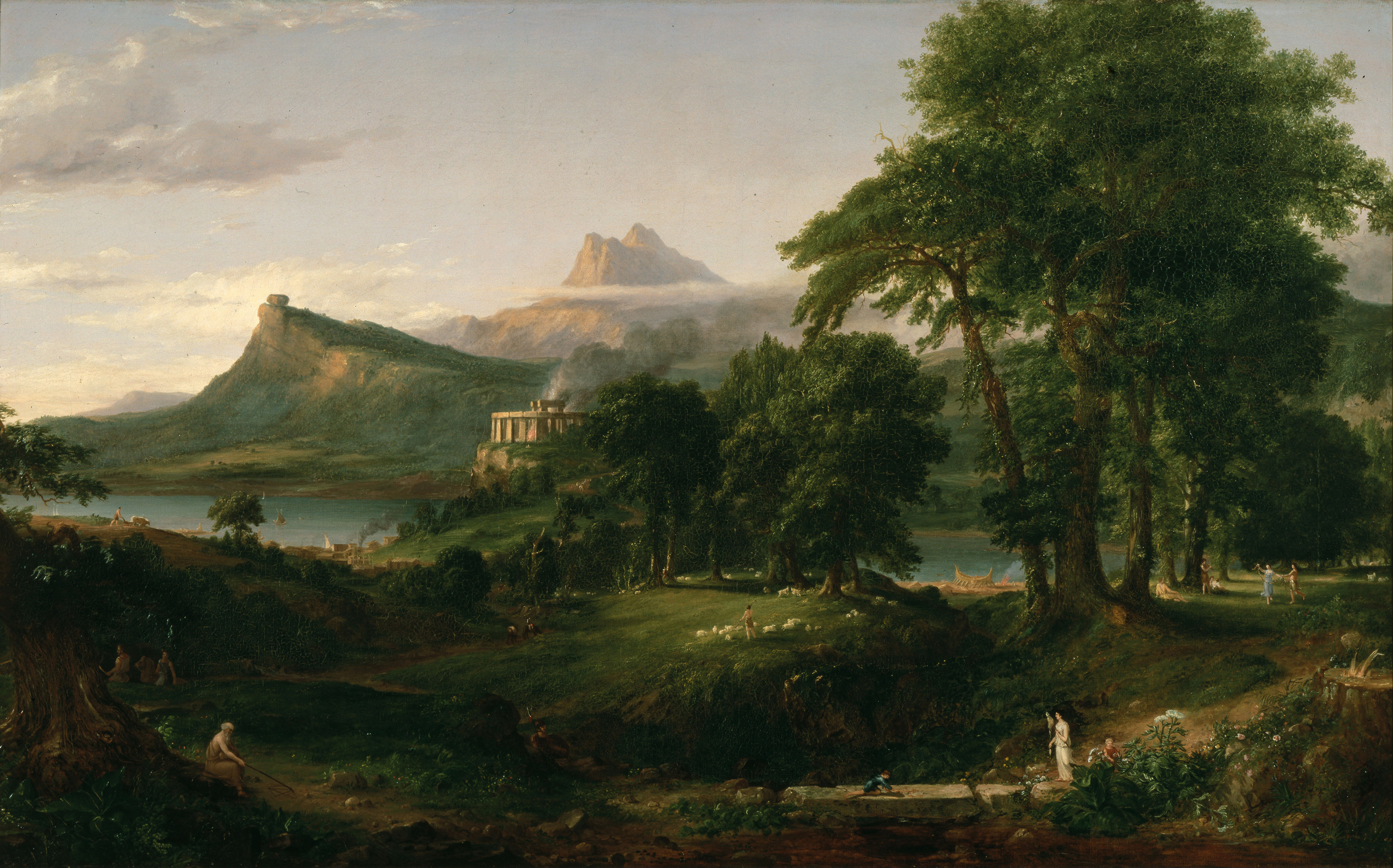 The Course of Empire 2: The Pastoral State by Thomas Cole