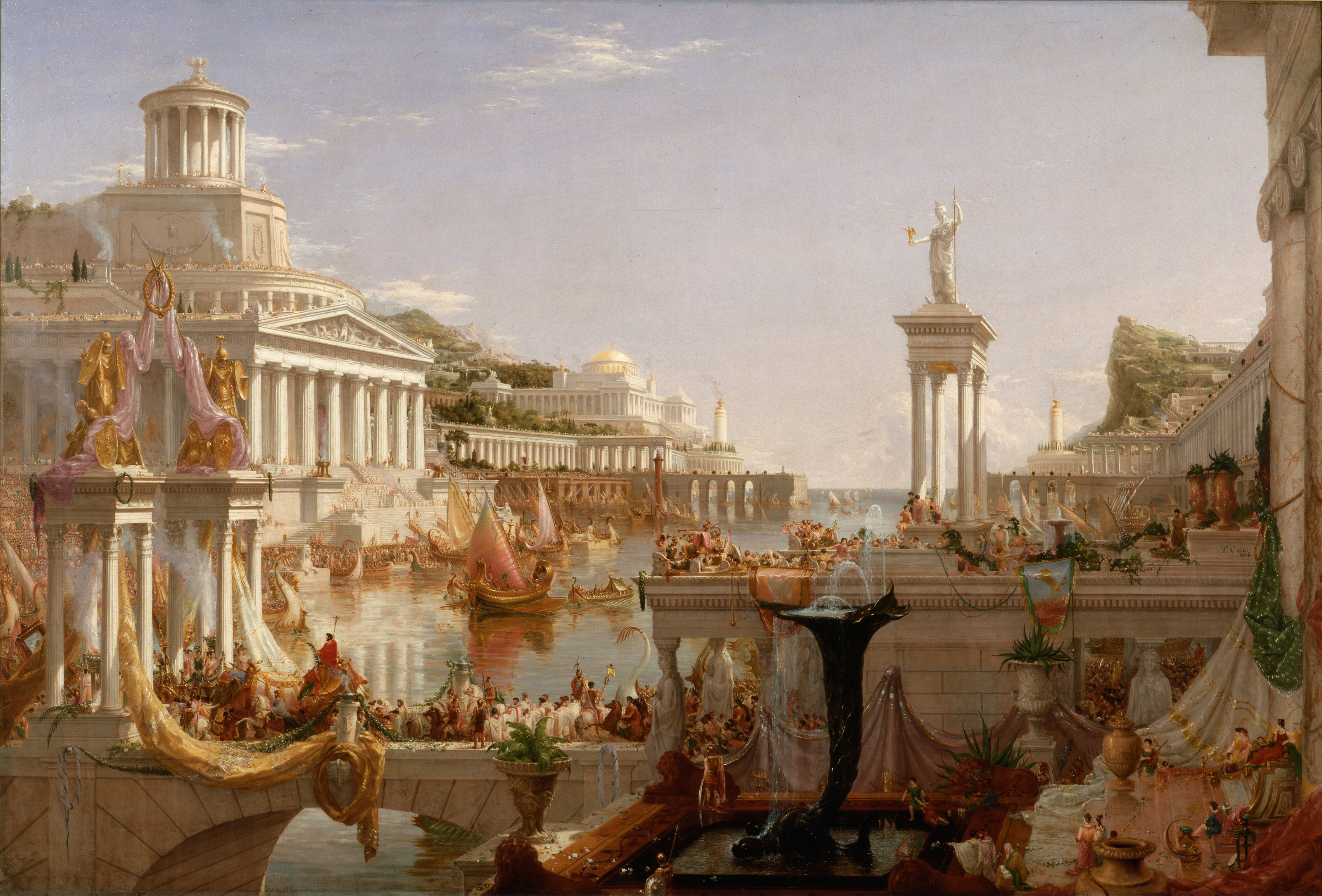 The Course of Empire 3: The Consummation of Empire by Thomas Cole