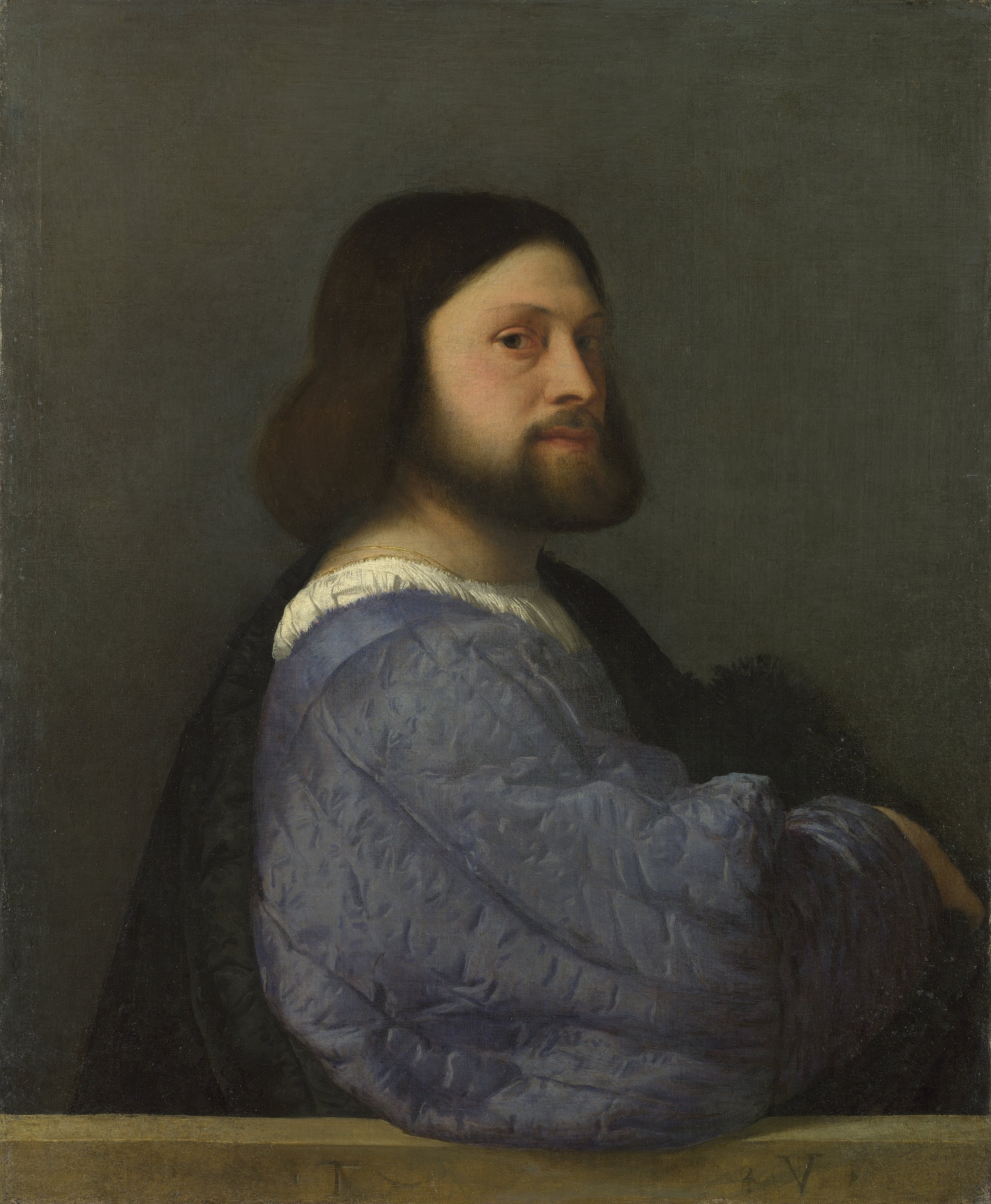 Man with a Quilted Sleeve by Titian