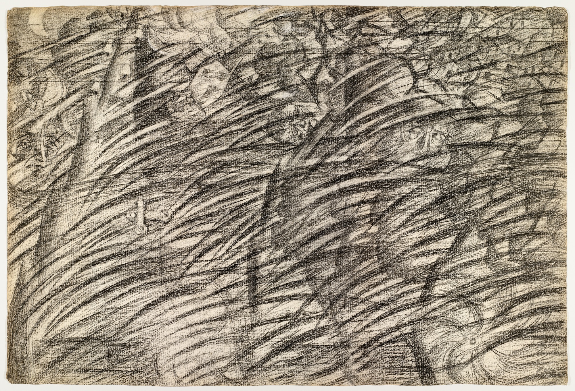 Sketch for States of Mind: Those Who Go by Umberto Boccioni