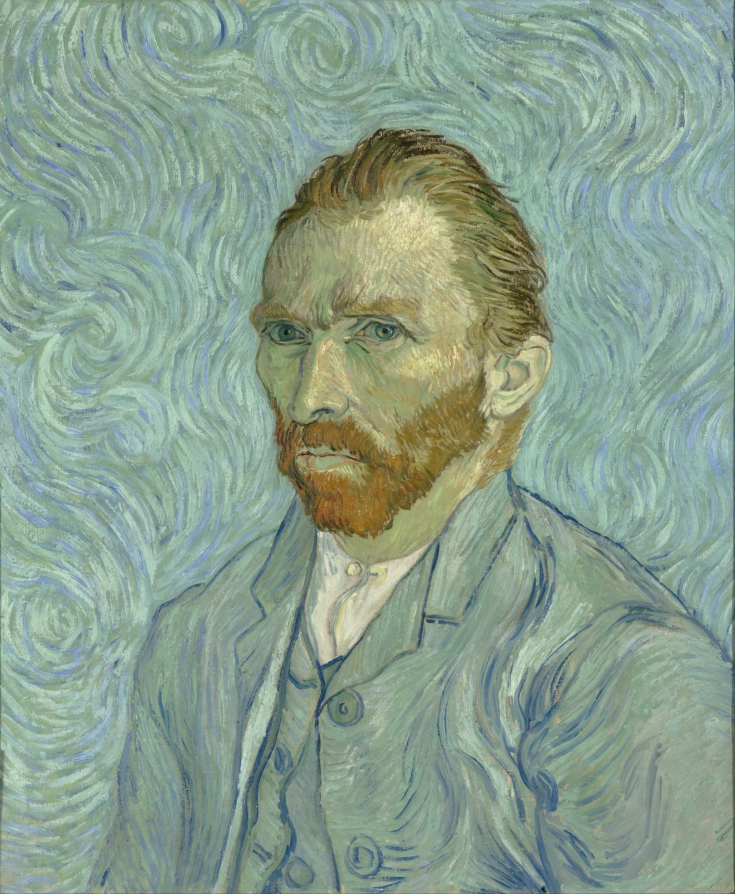 Self-portrait 1889 by Vincent Van Gogh