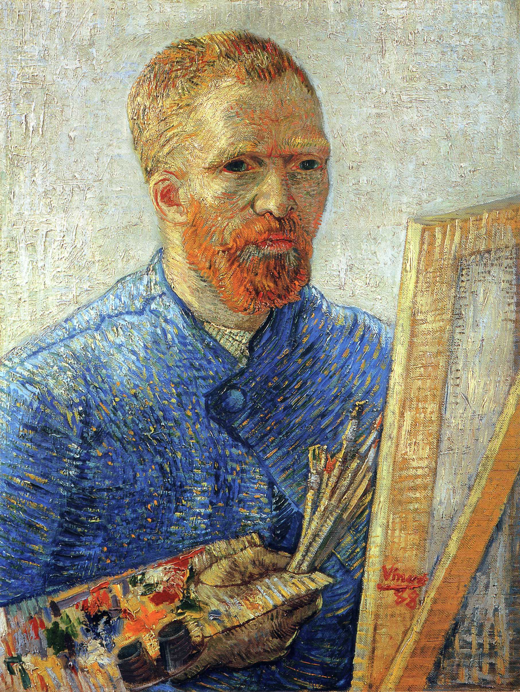 Self-portrait as an Artist by Vincent Van Gogh