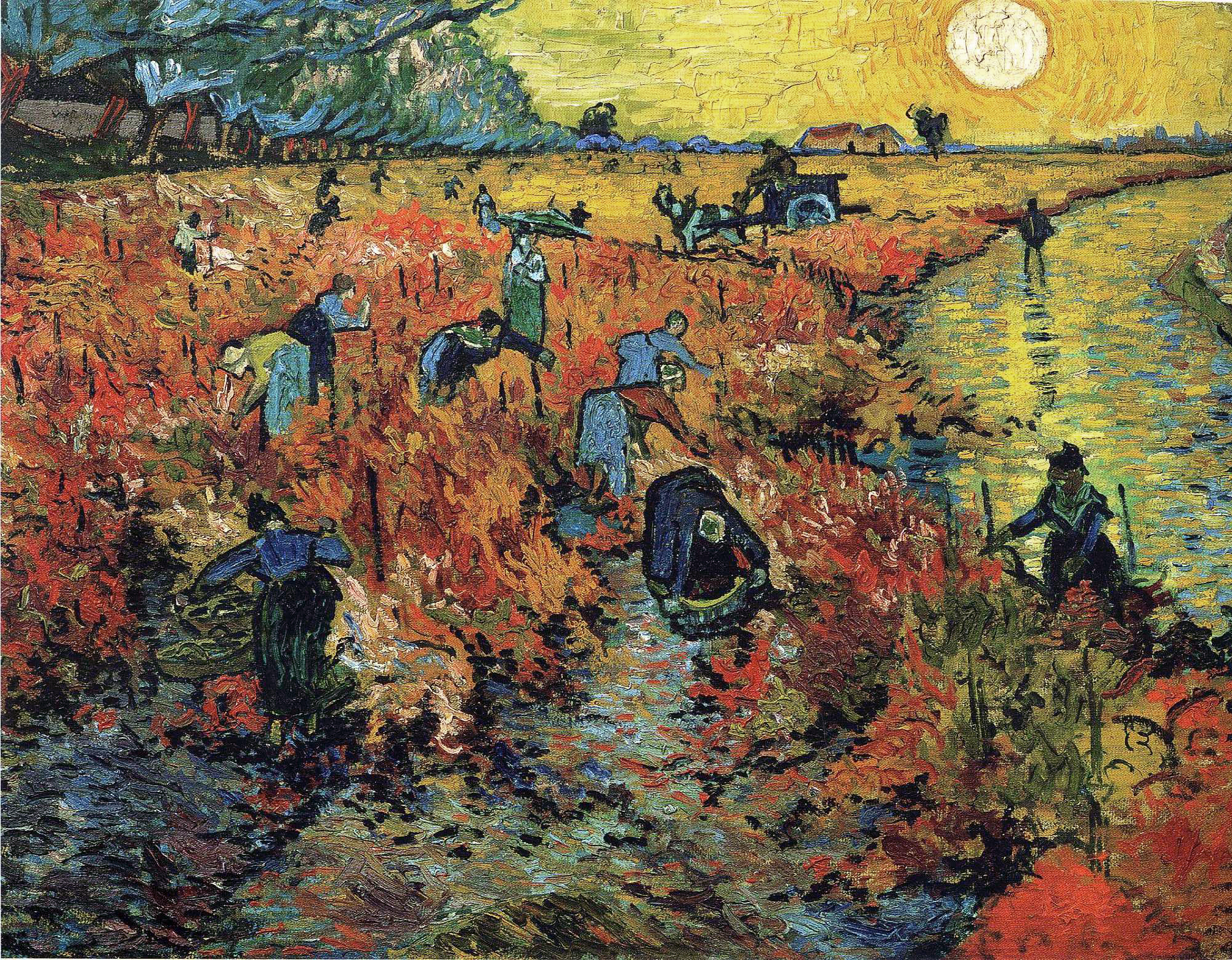 The Red Vineyard by Vincent Van Gogh