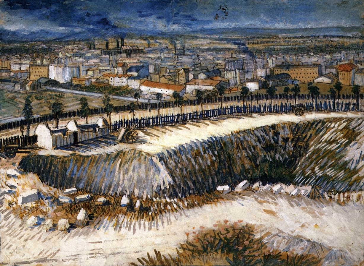 Outskirts of Paris near Montmartre by Vincent Van Gogh