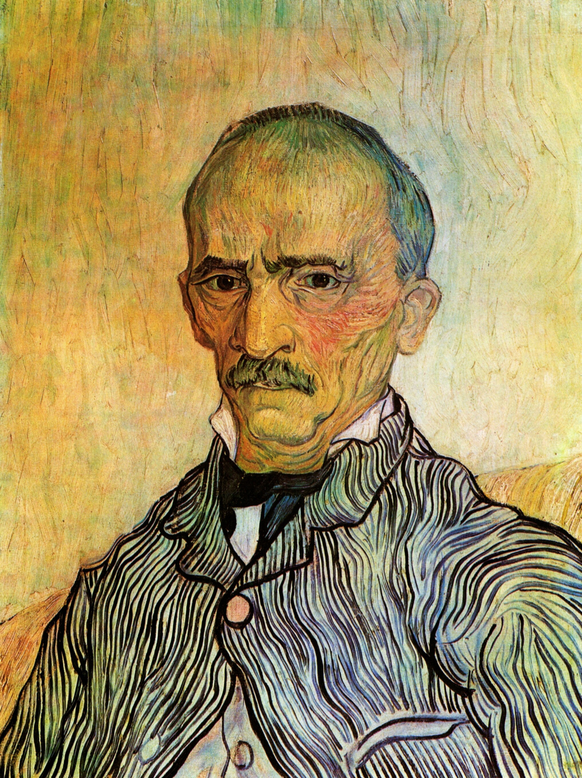 Portrait of Trabuc - Attendant at Saint Paul Hospital by Vincent Van Gogh