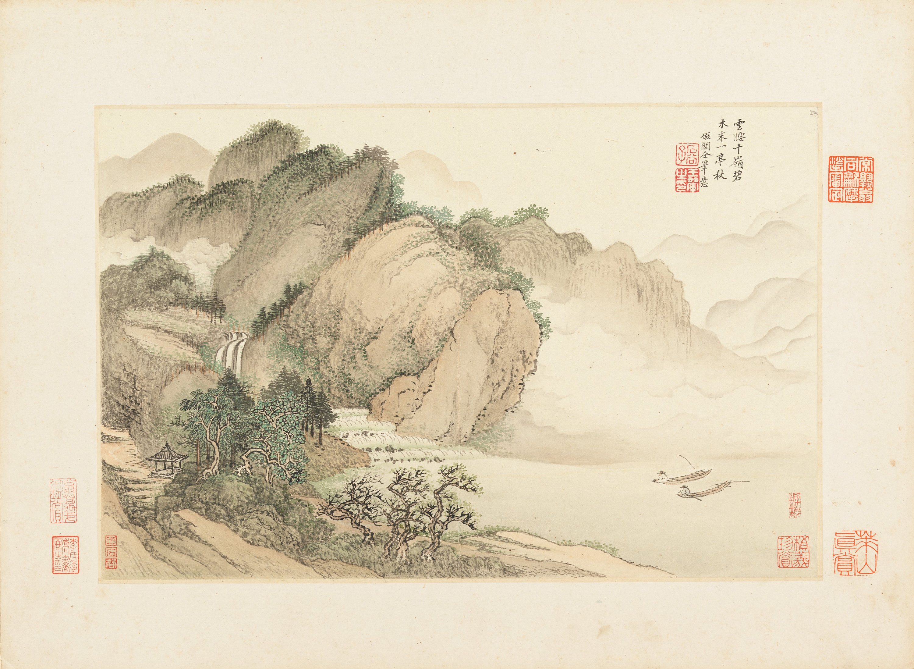 Landscapes 4, 仿古山水圖 by Wang Hui (王翚)