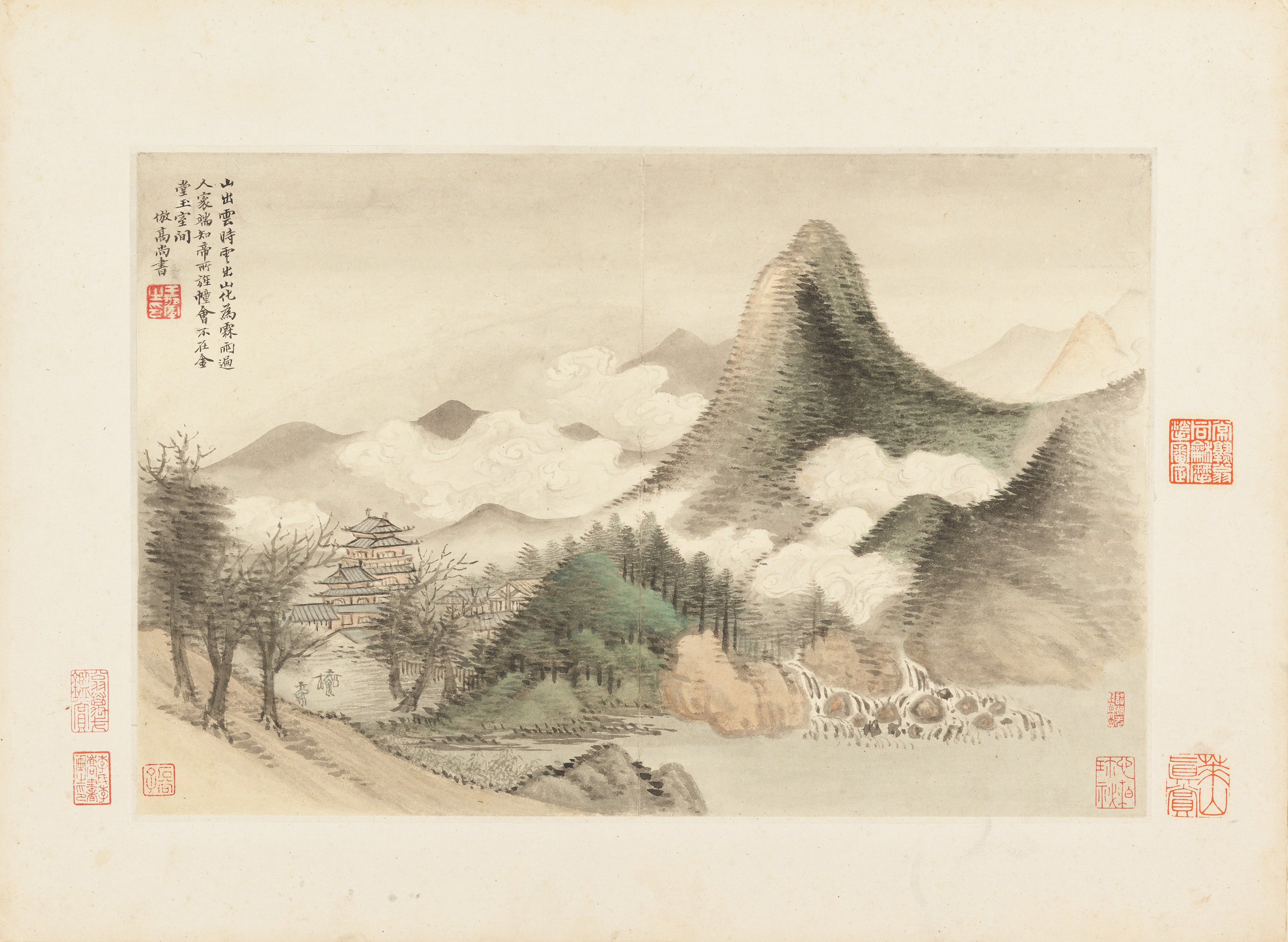 Landscapes 6, 仿古山水圖 by Wang Hui (王翚)