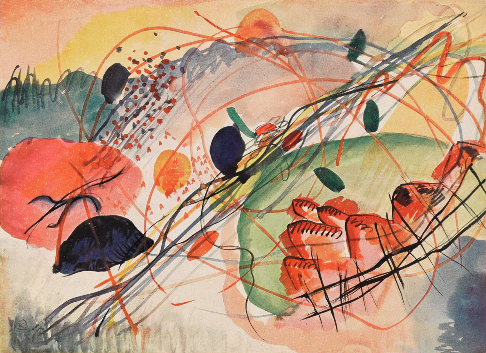 Watercolor 6 by Wassily Kandinsky