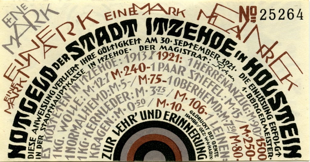 1 Mark Notgeld by Wenzel Hablik