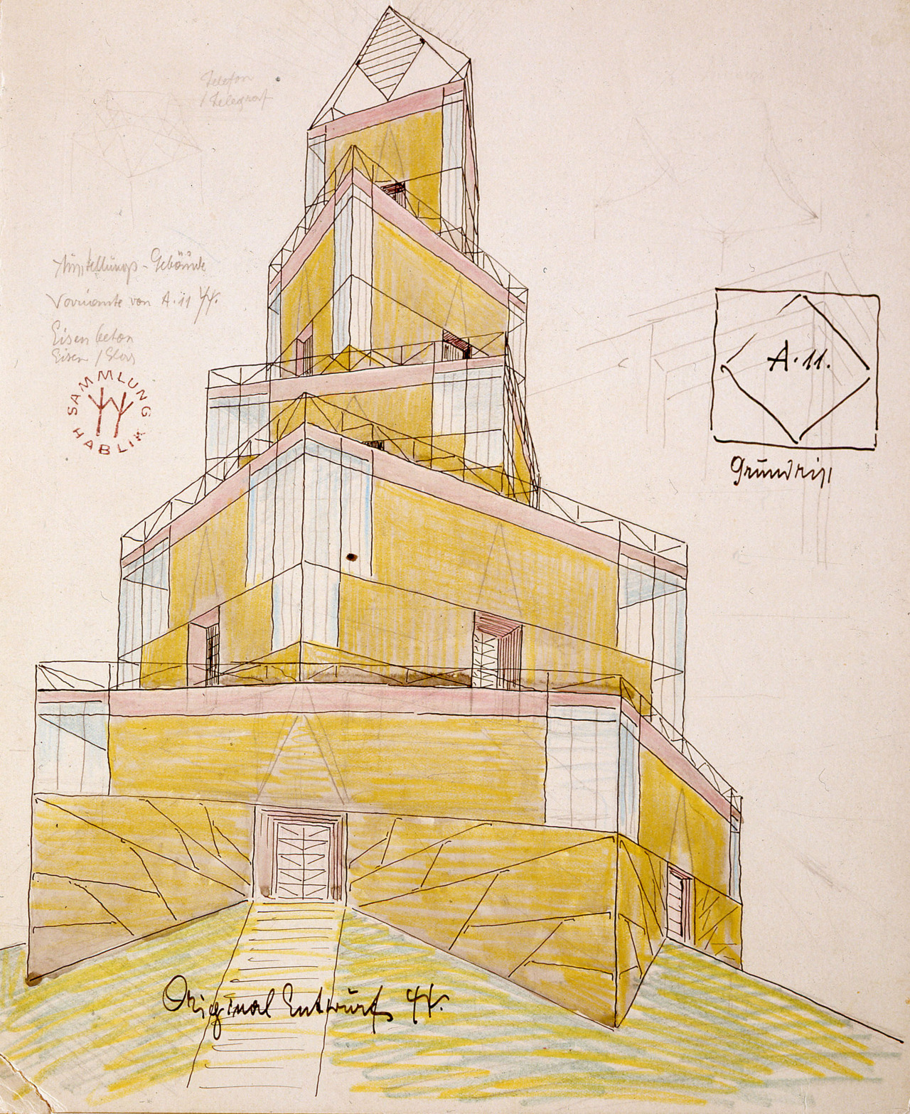 Design for an Exhibition Building by Wenzel Hablik