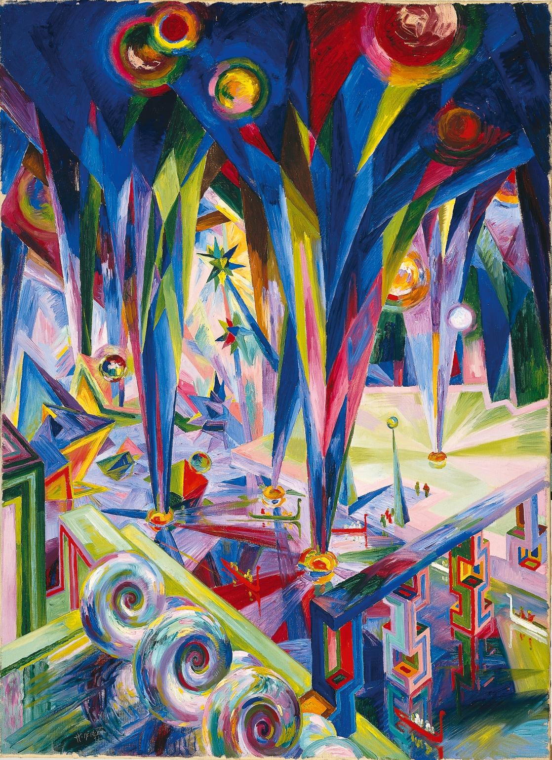 Cathedral Interior by Wenzel Hablik