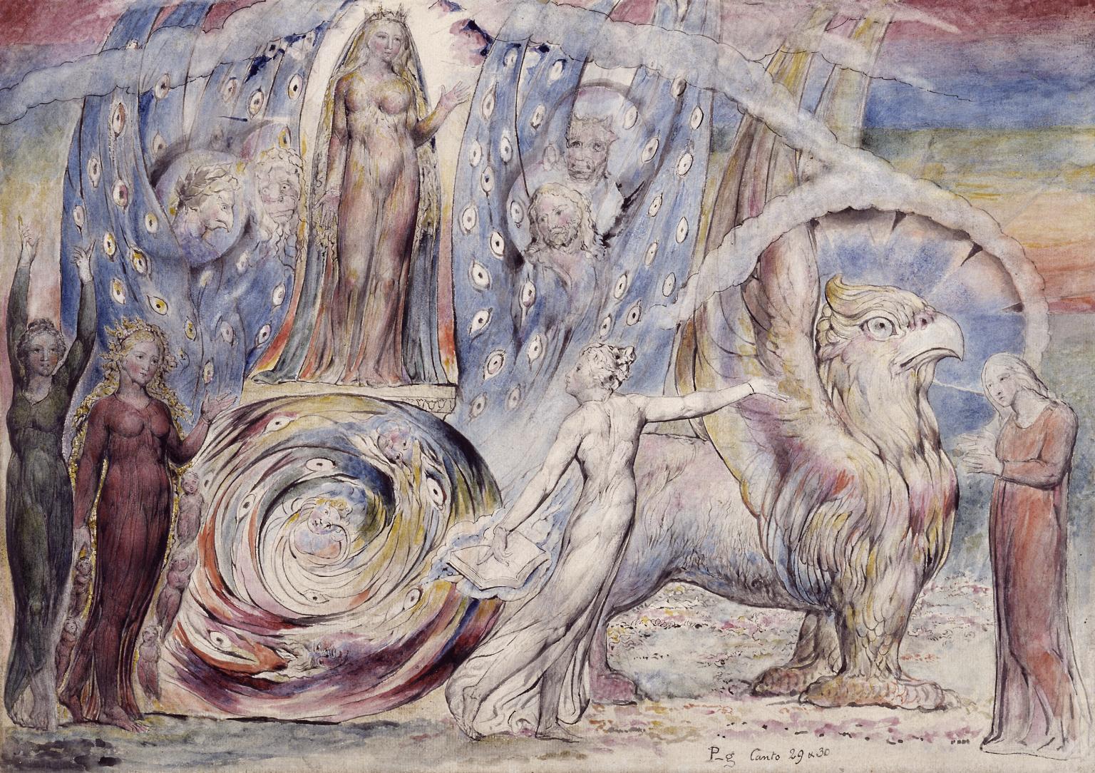 Beatrice Addressing Dante from the Car by William Blake