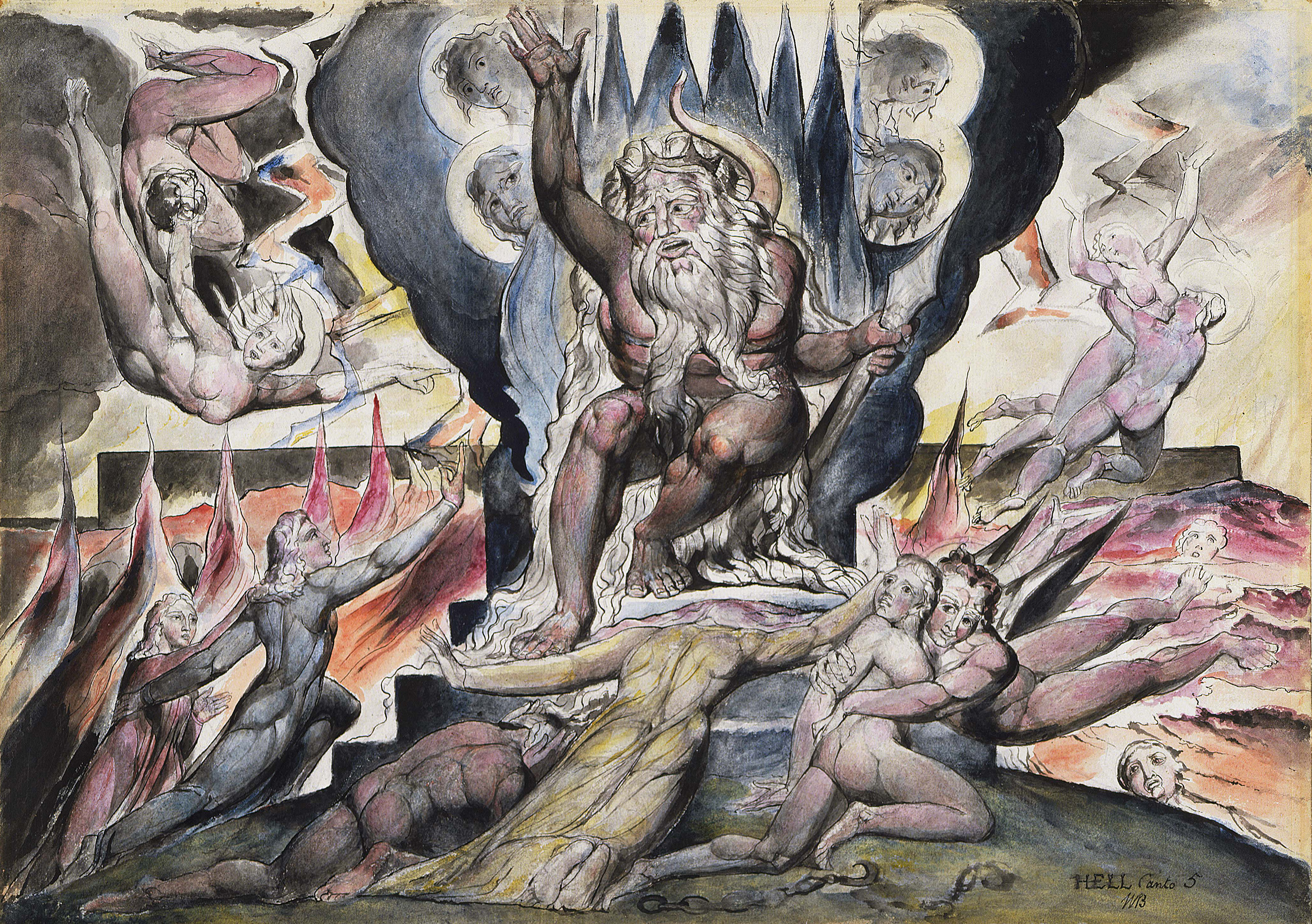 Minos by William Blake