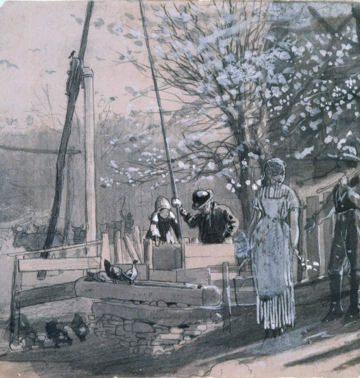 Spring (Women and Men at Well) by Winslow Homer