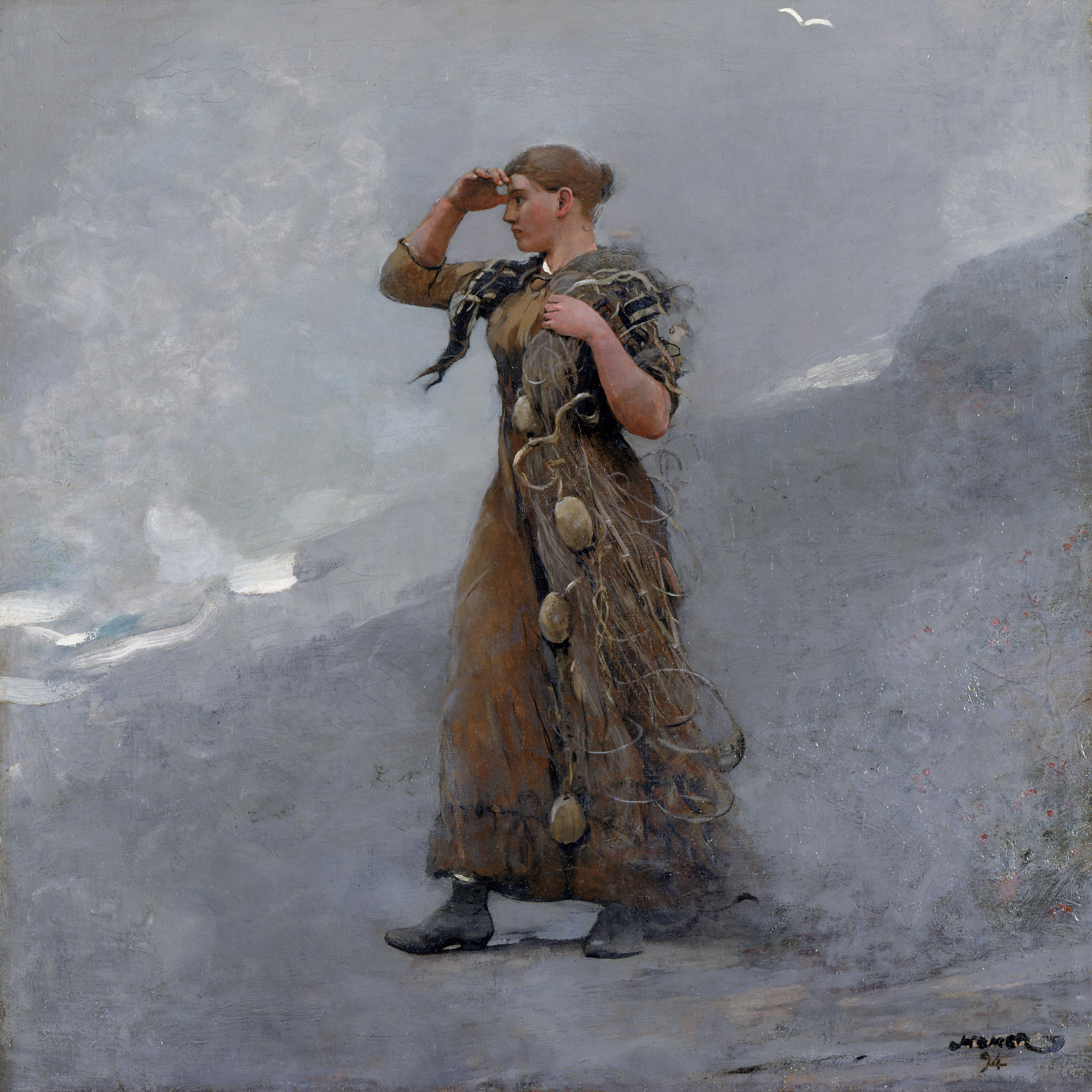 The Fisher Girl by Winslow Homer