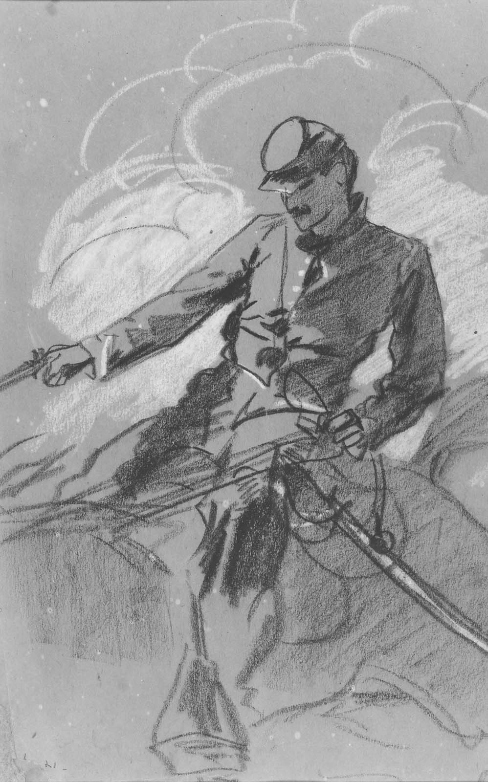 Cavalry Soldier on Horseback by Winslow Homer